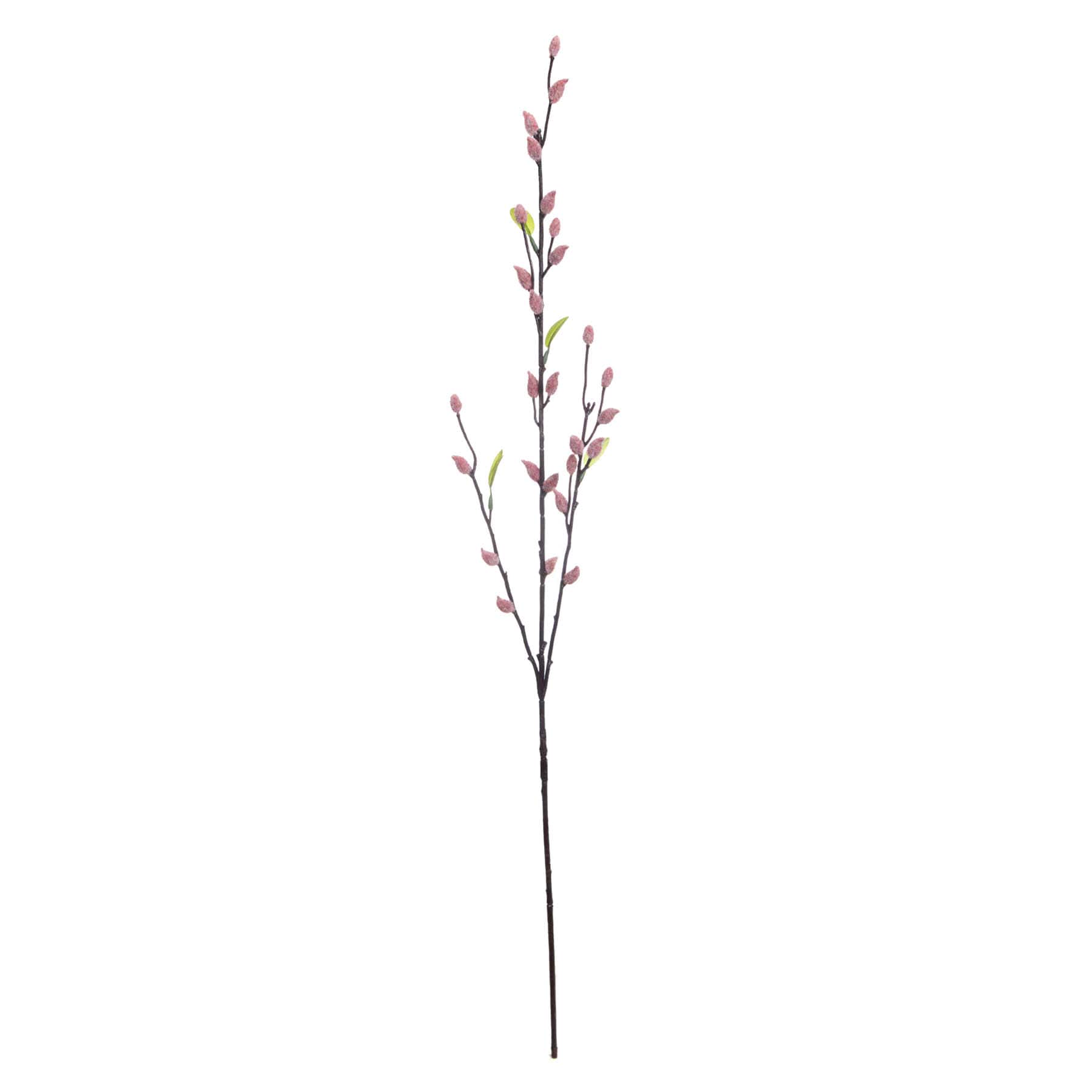 Pink Pussy Willow Floral Spray, 32.5"