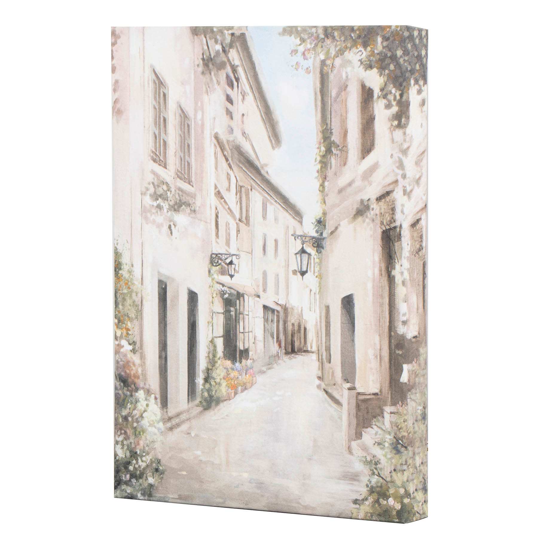Street Scene Canvas Wall Art, 12x16