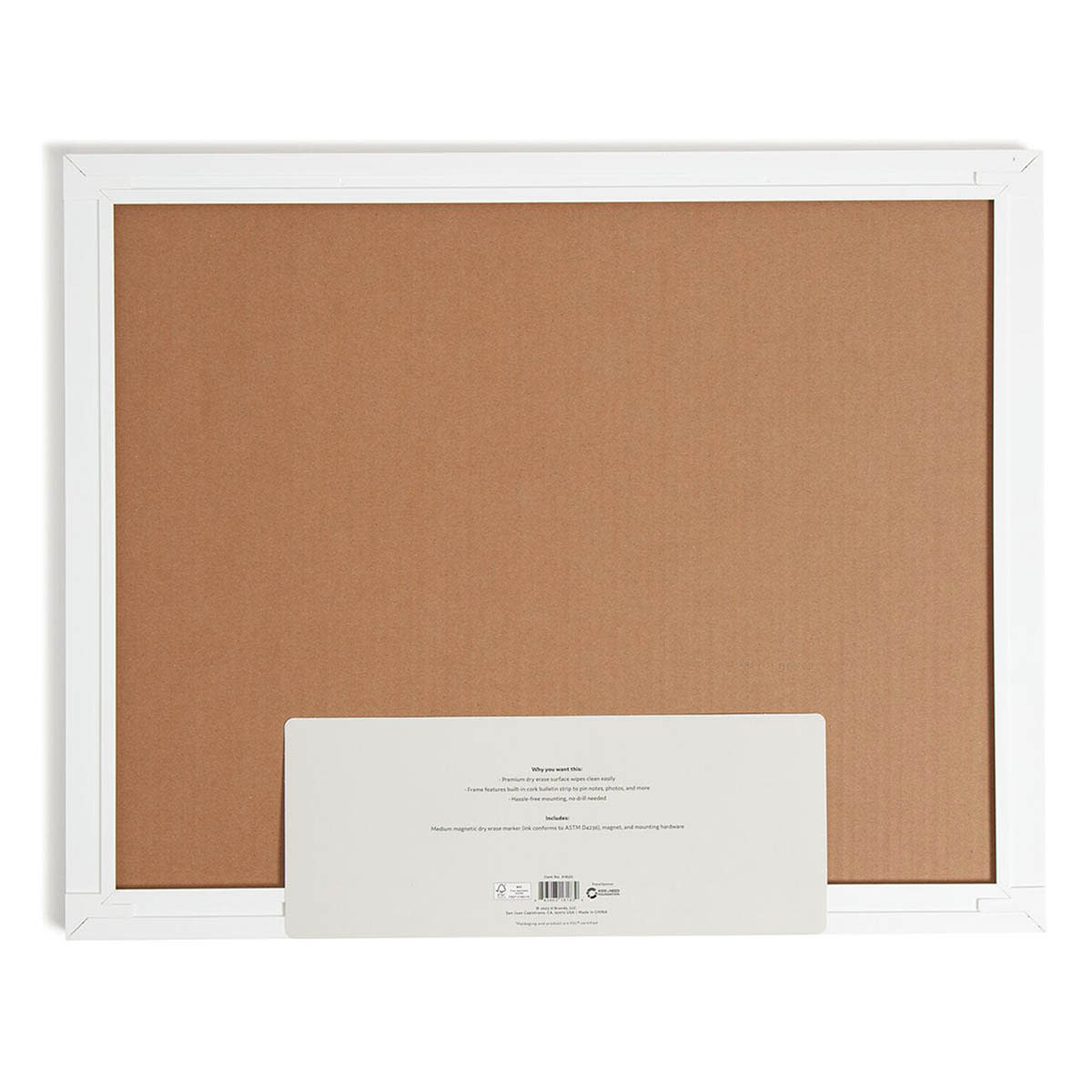 Modern Pinit Magnetic Dry Erase Board Frame, 16x20