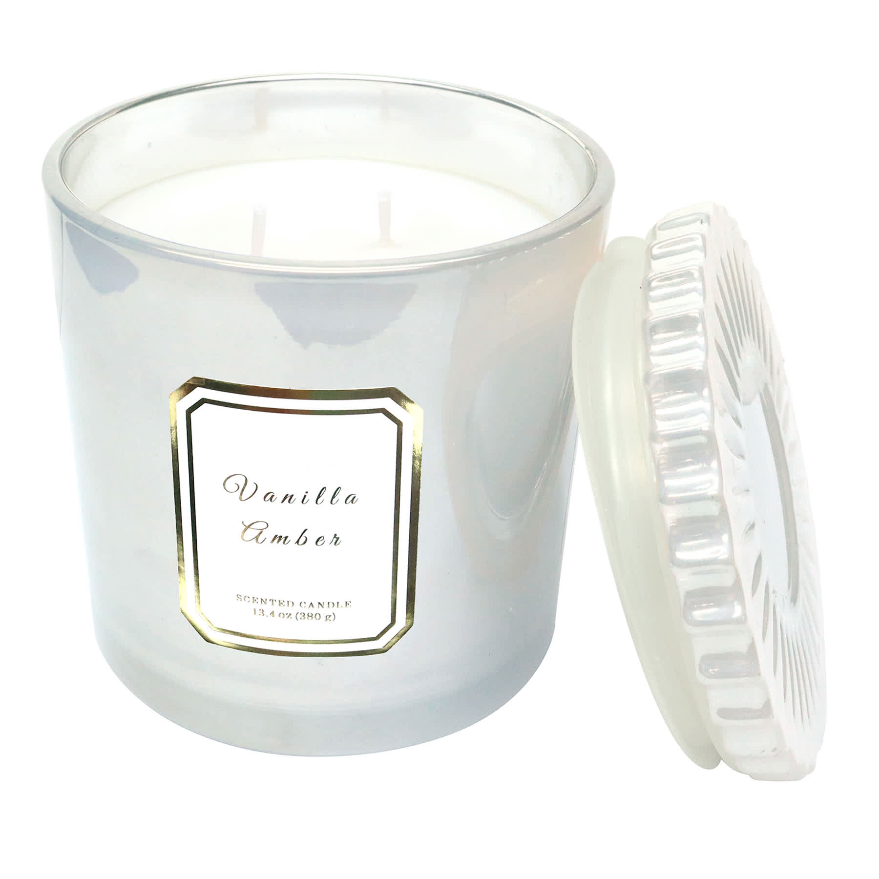 Providence Vanilla Amber Scented Jar Candle, 13.4oz