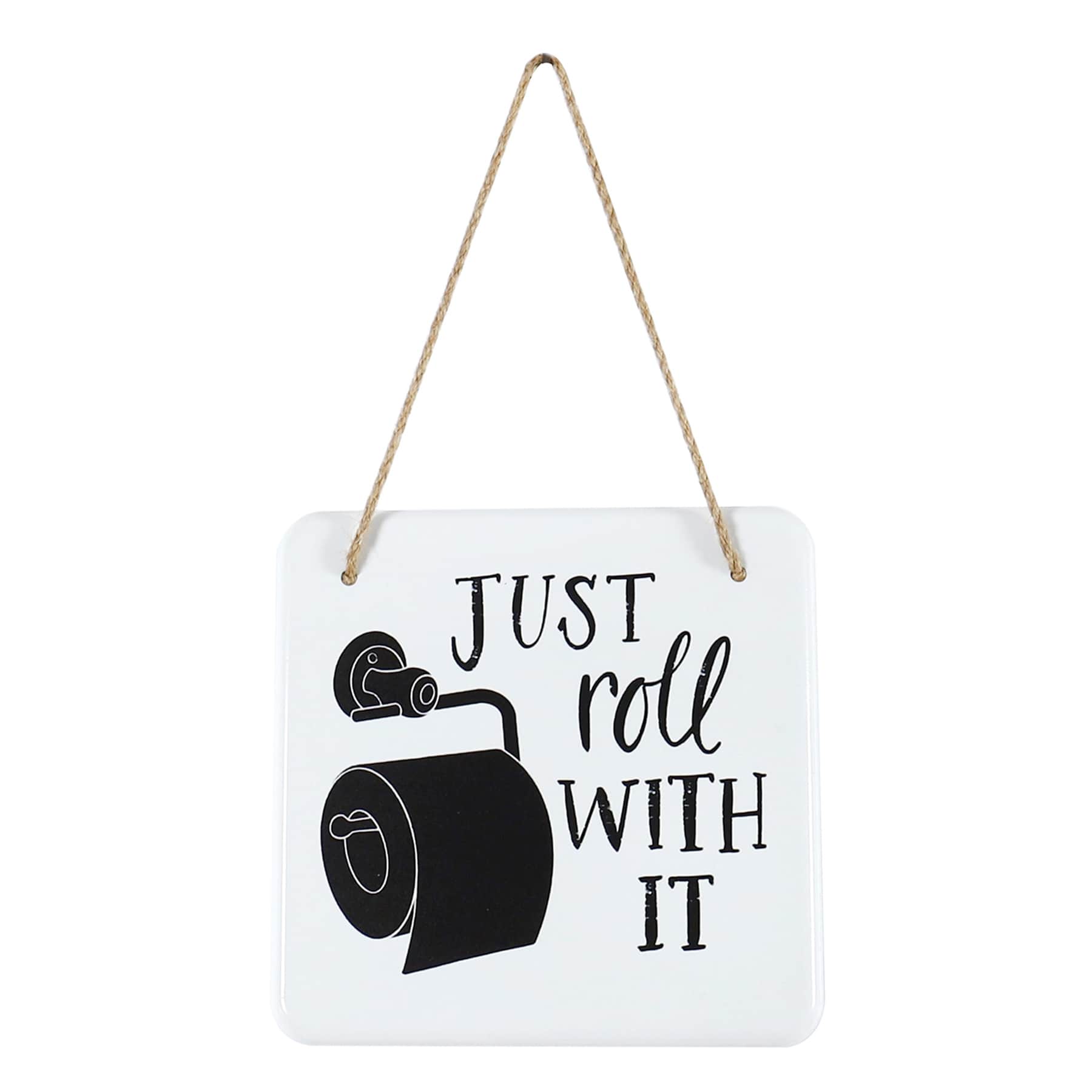 Just Roll With It Bath Wall Decor, 8"