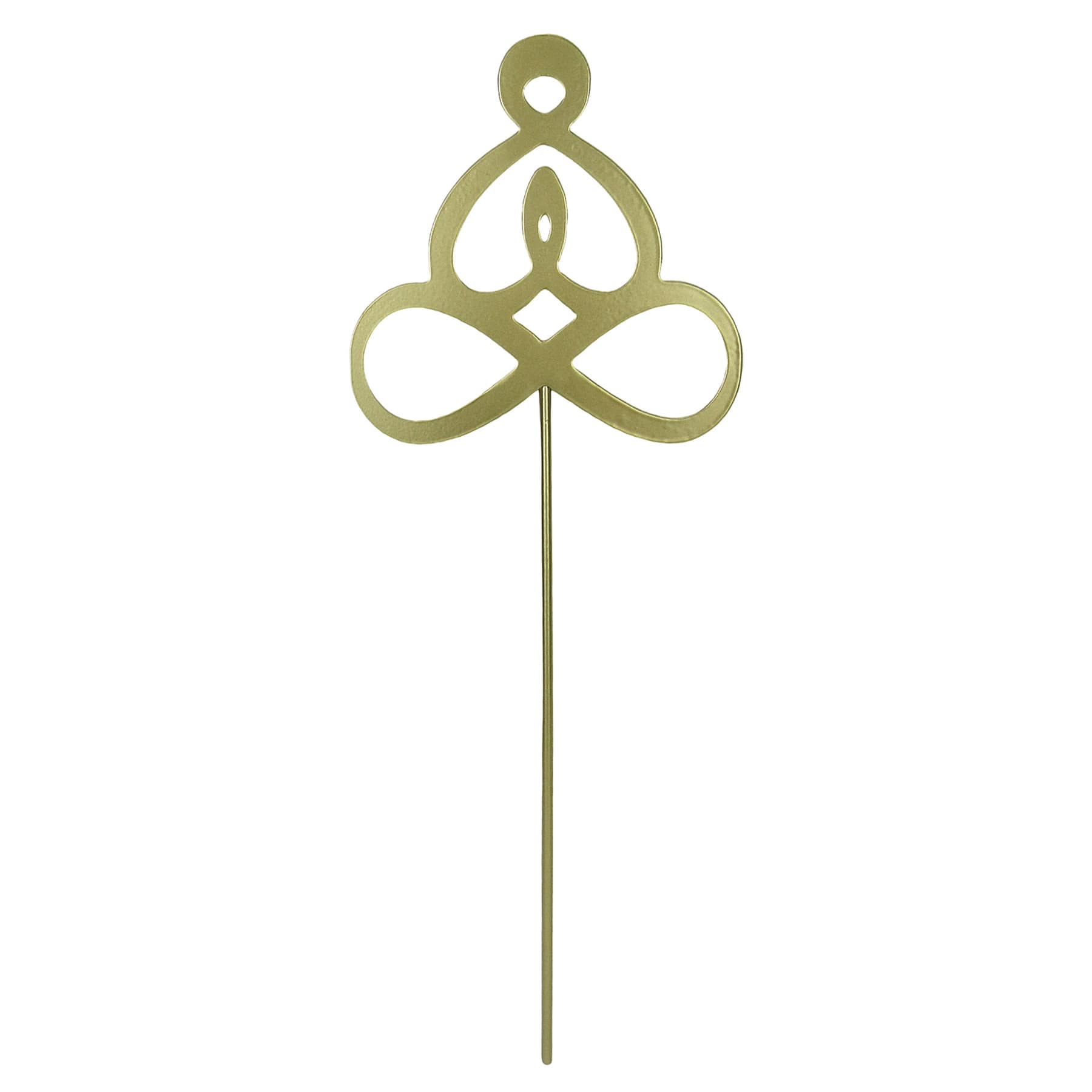 Found & Fable Metal Meditate Yard Pick, 12"