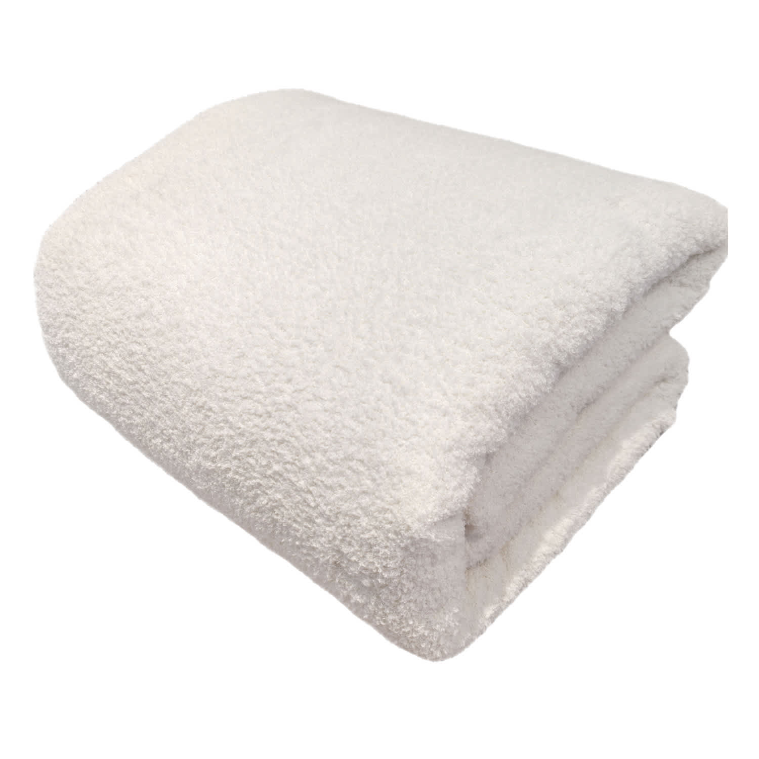 Honeybloom 3-Piece Ivory Cozy Knit Comforter Set, King