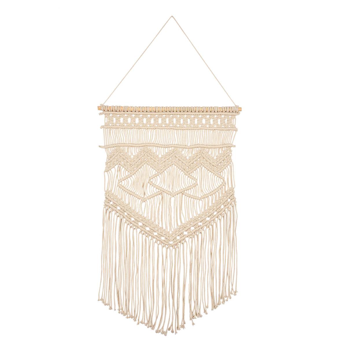 Soul Searcher Cream Macrame Wall Decor, 20x30