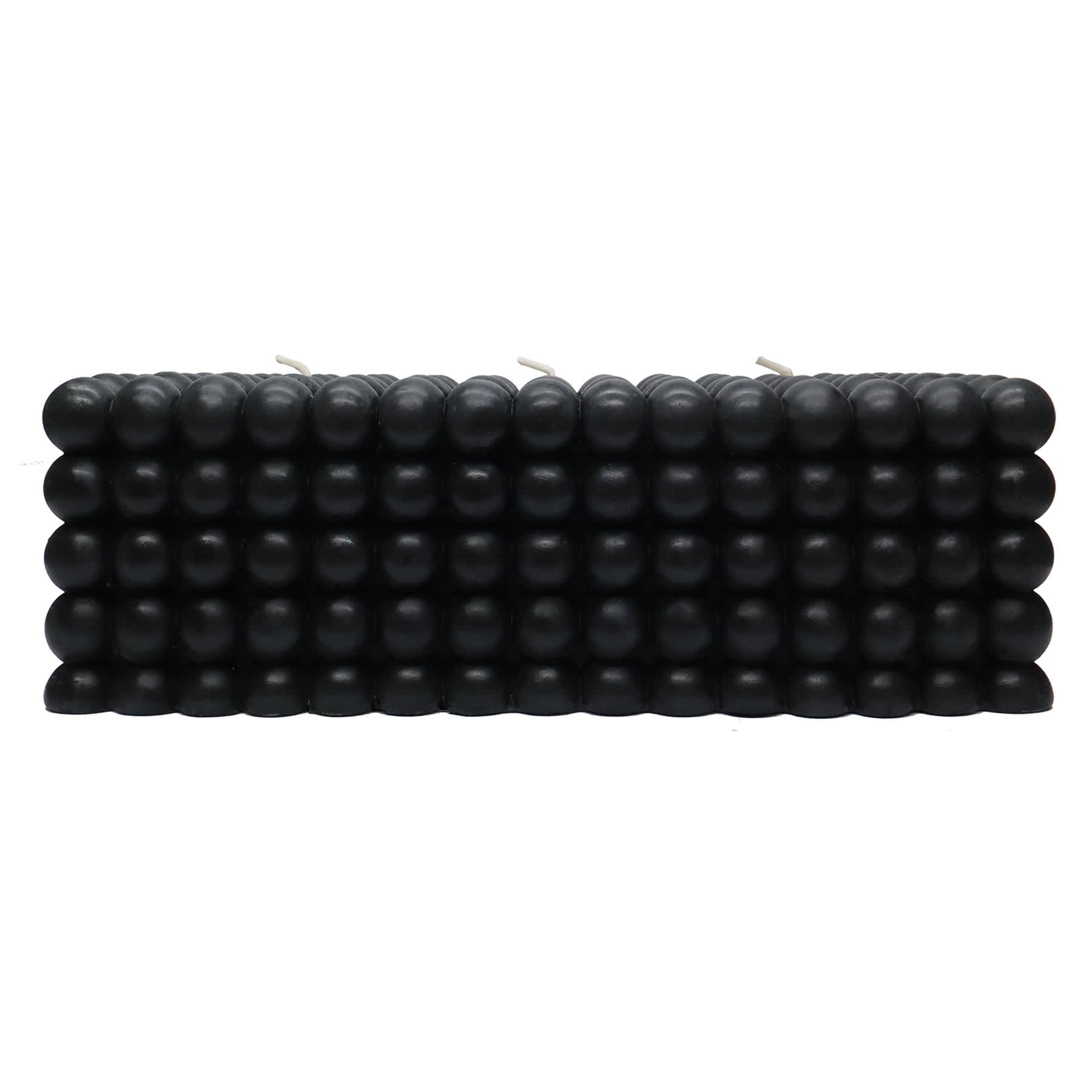 Crosby St. Black Unscented Bubble Bar Candle, 3x3x8