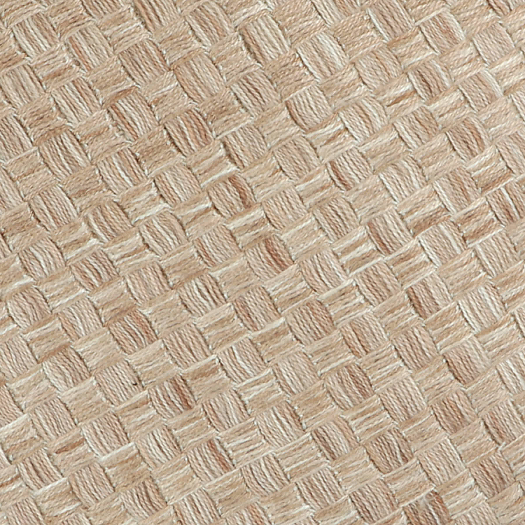 Honeybloom Natural Textured Grid Woven Square Outdoor Throw Pillow, 18"