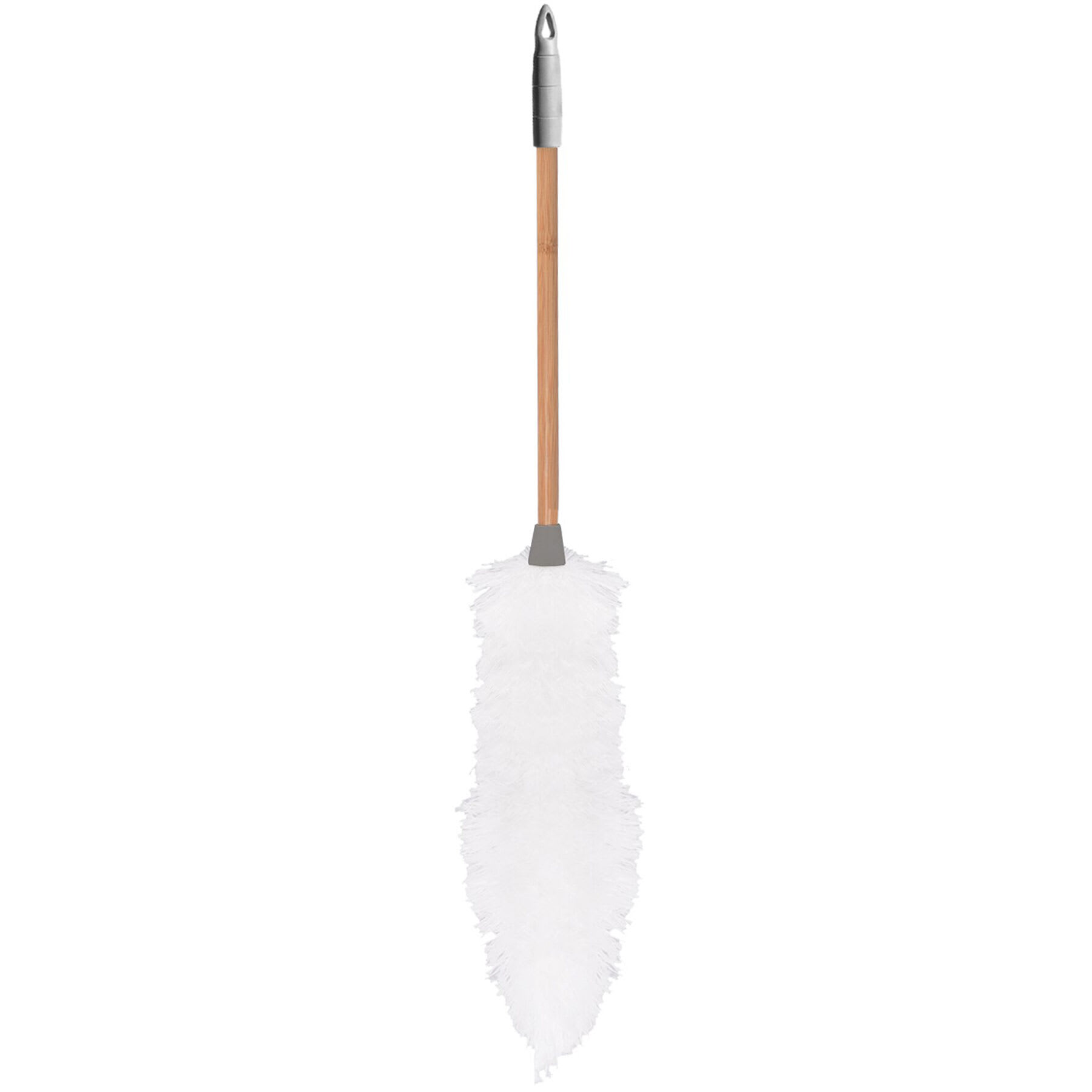 Grey Bamboo Wood Microfiber Duster