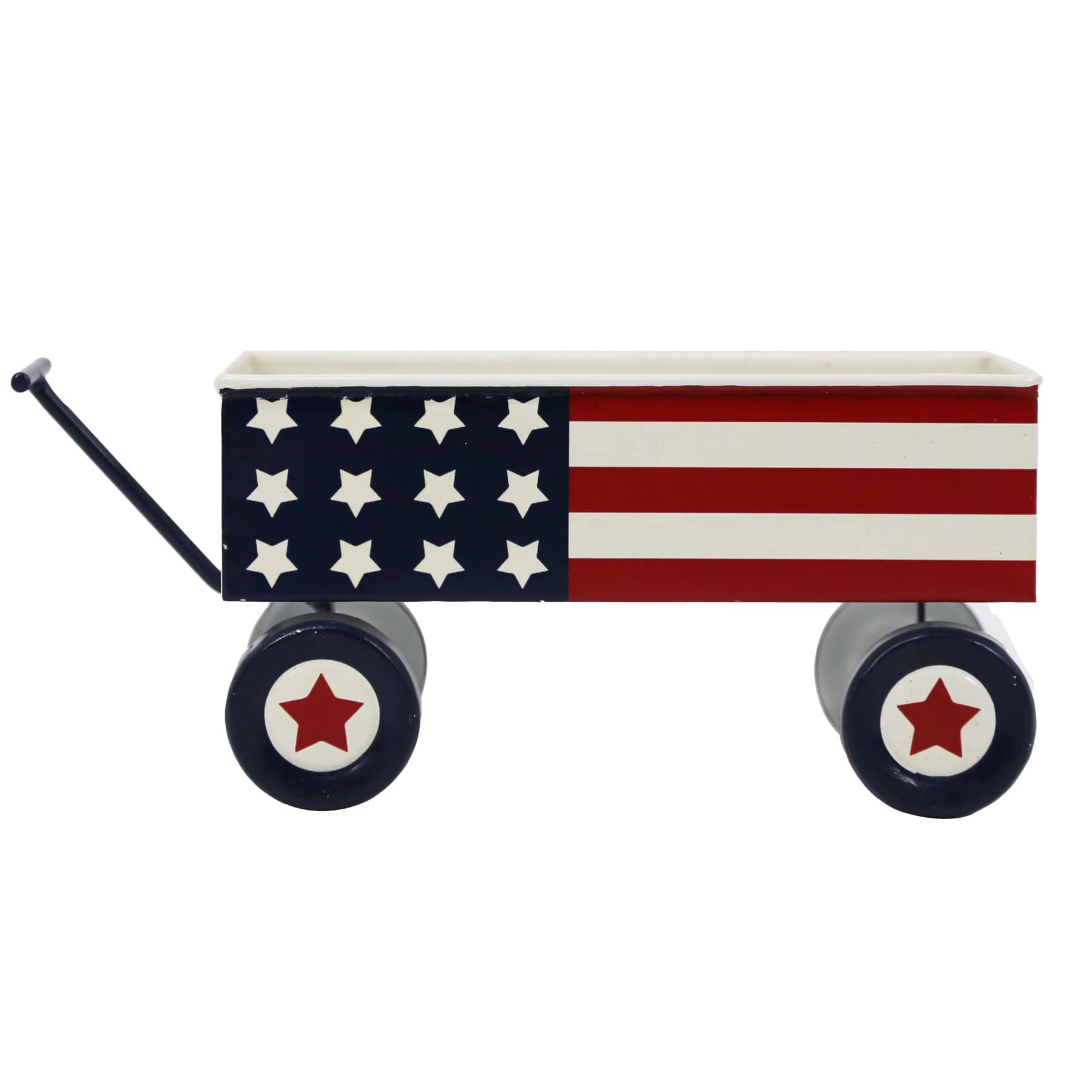 Metal Patriotic Wagon Table Décor
