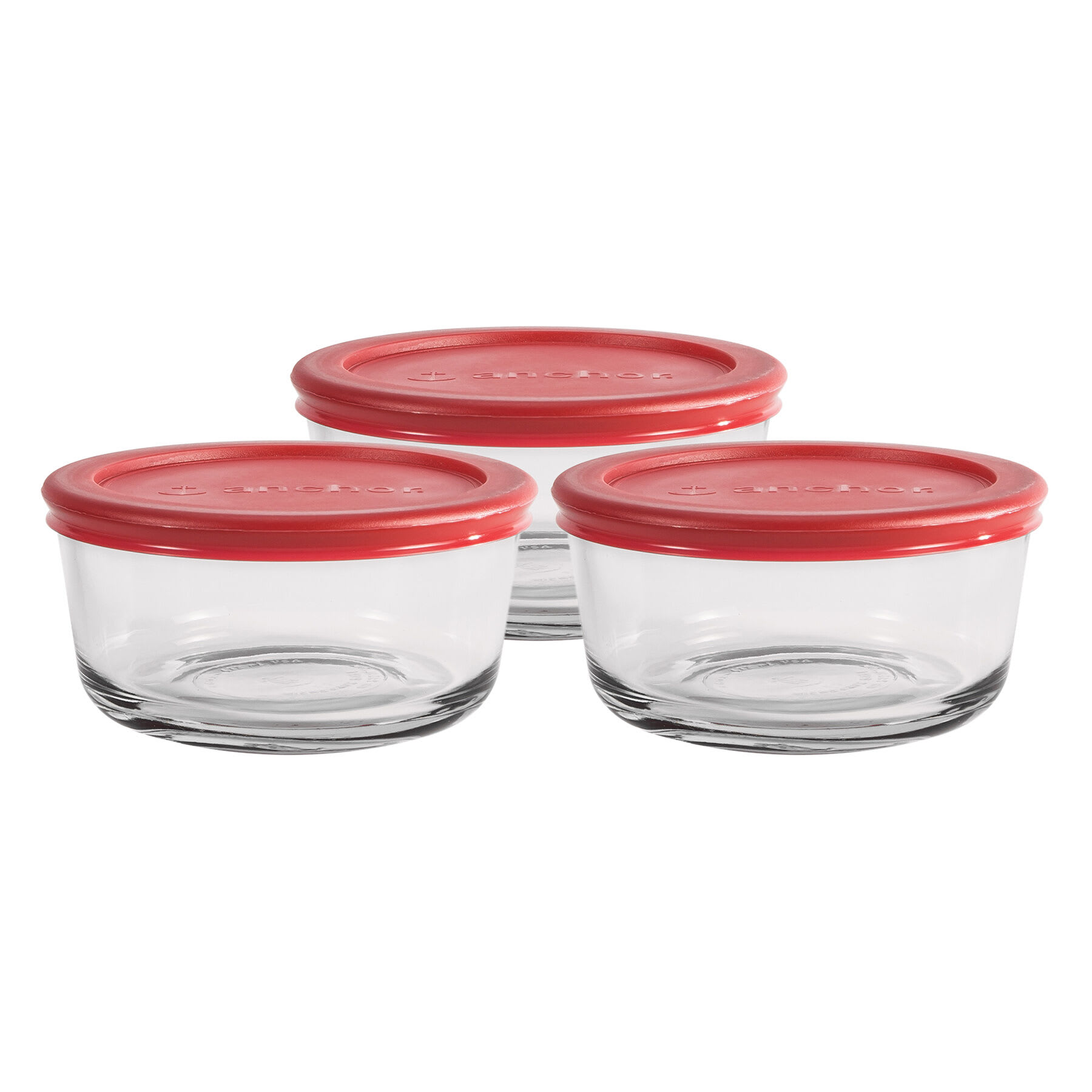 Anchor Hocking 6-Piece Snug Fit 2-Cup Food Storage Set