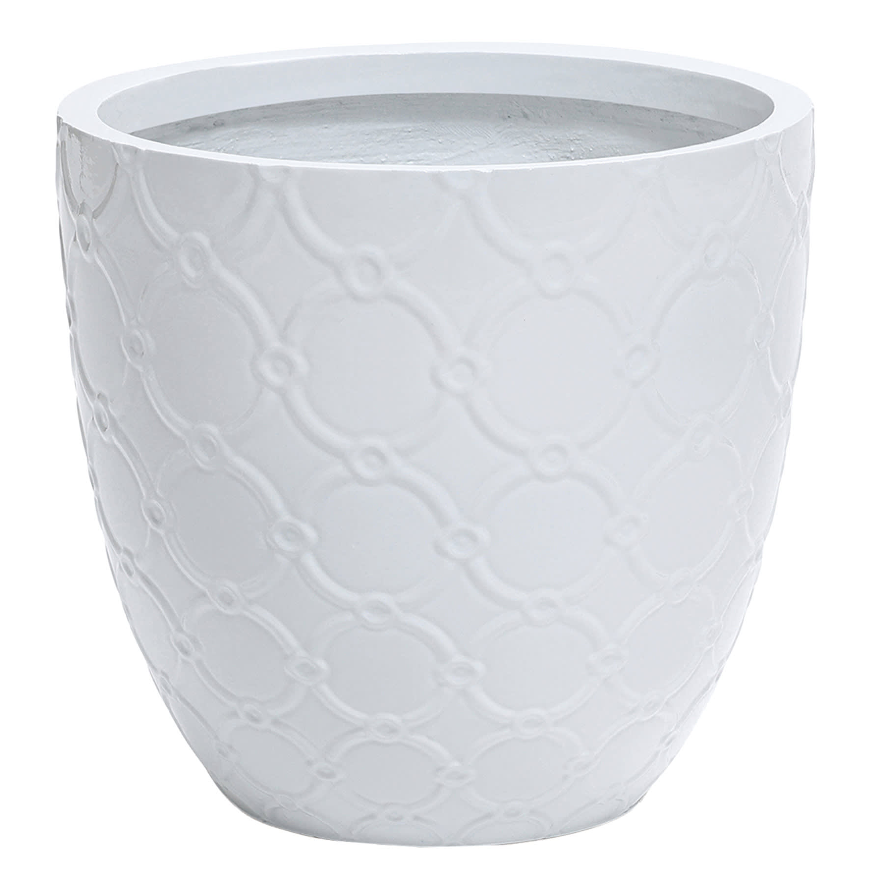Providence Portia White Outdoor Planter, Small