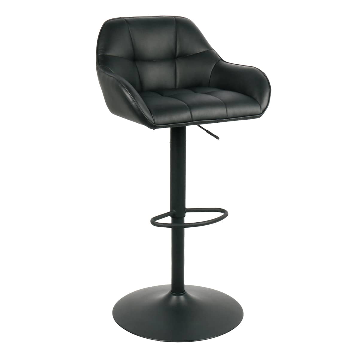 Dominic Adjustable Barstool, Black