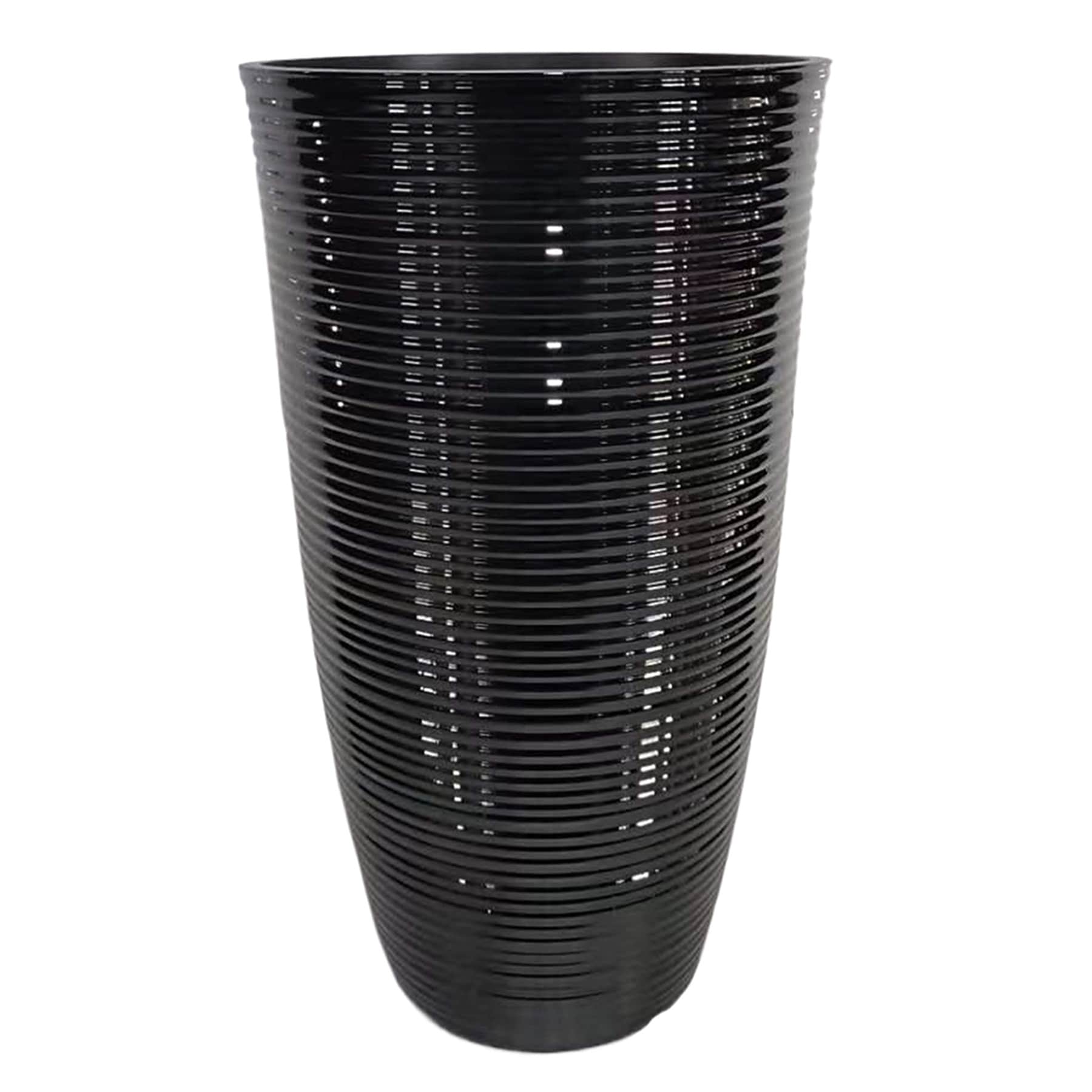 Millie Black Tall Outdoor Planter, Small