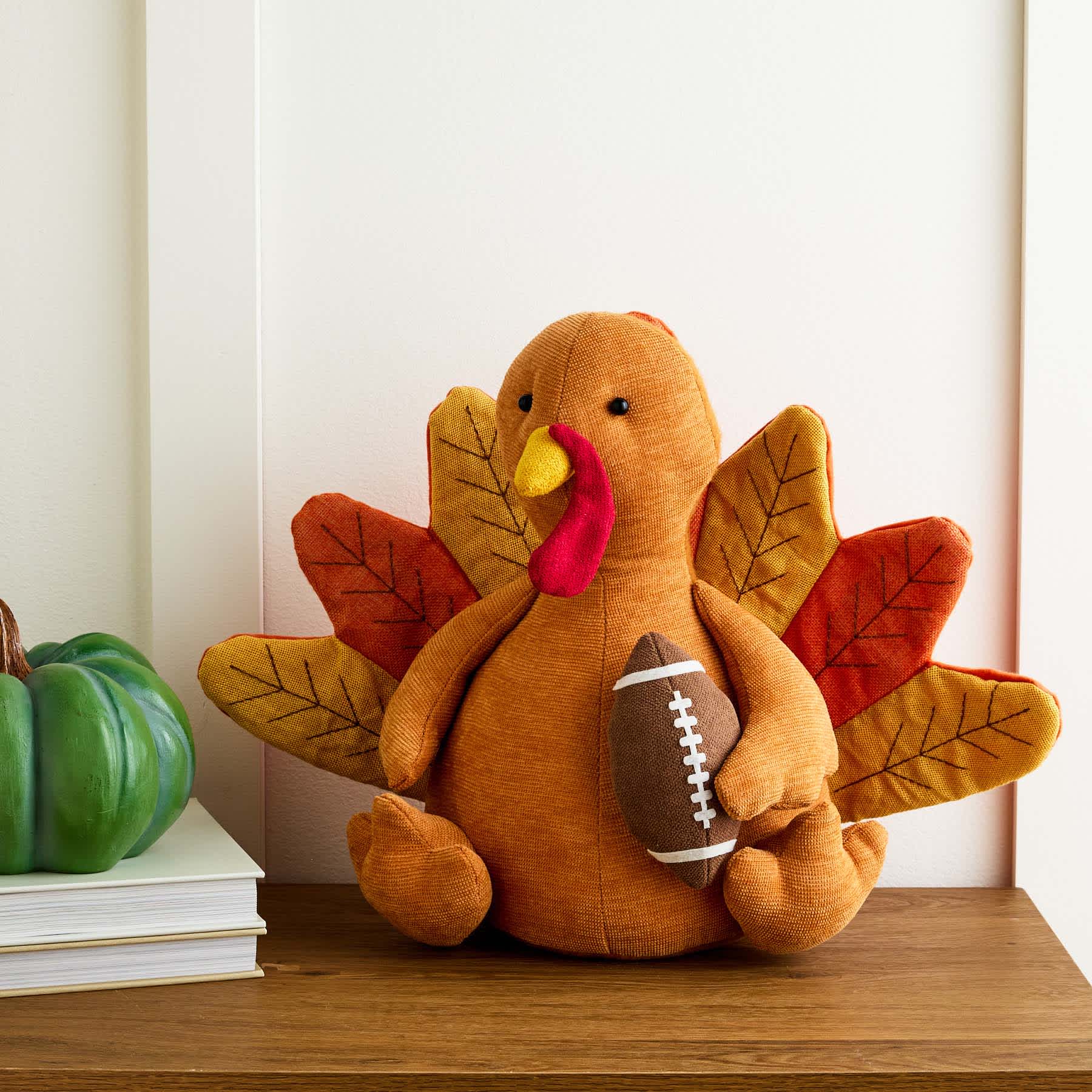 Homespun Harvest Fabric Turkey Decor, 21"