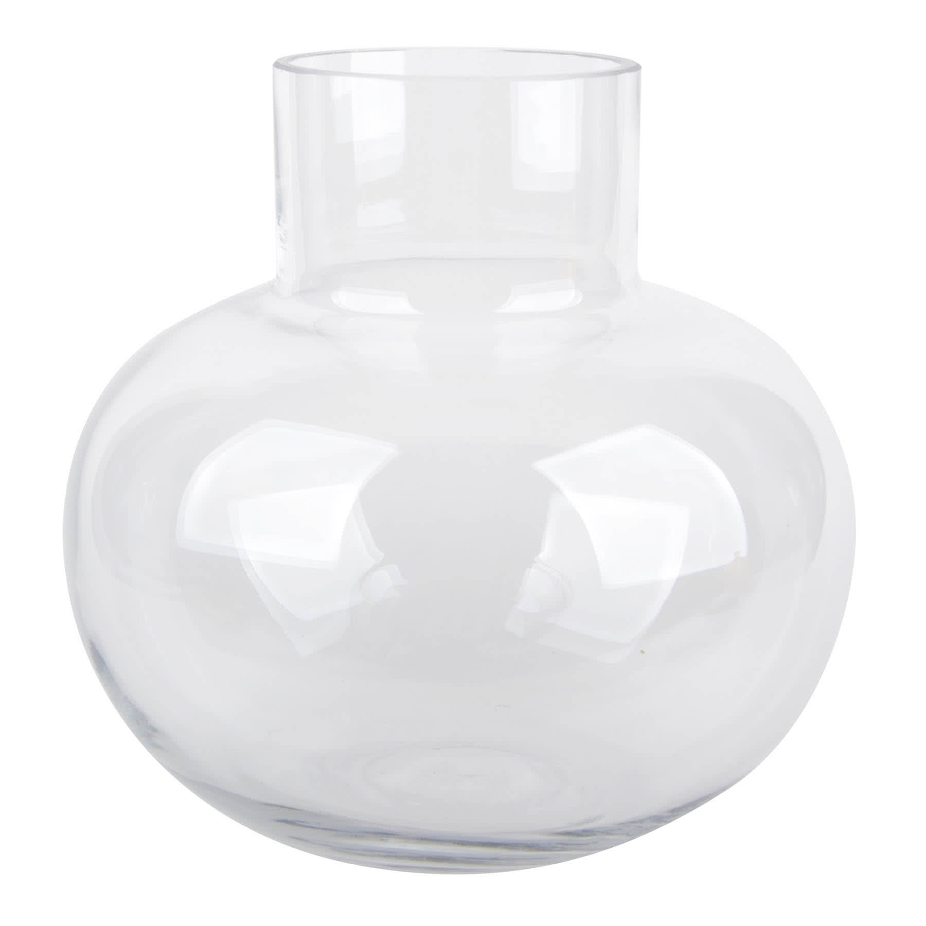8In Clear Glass Vase
