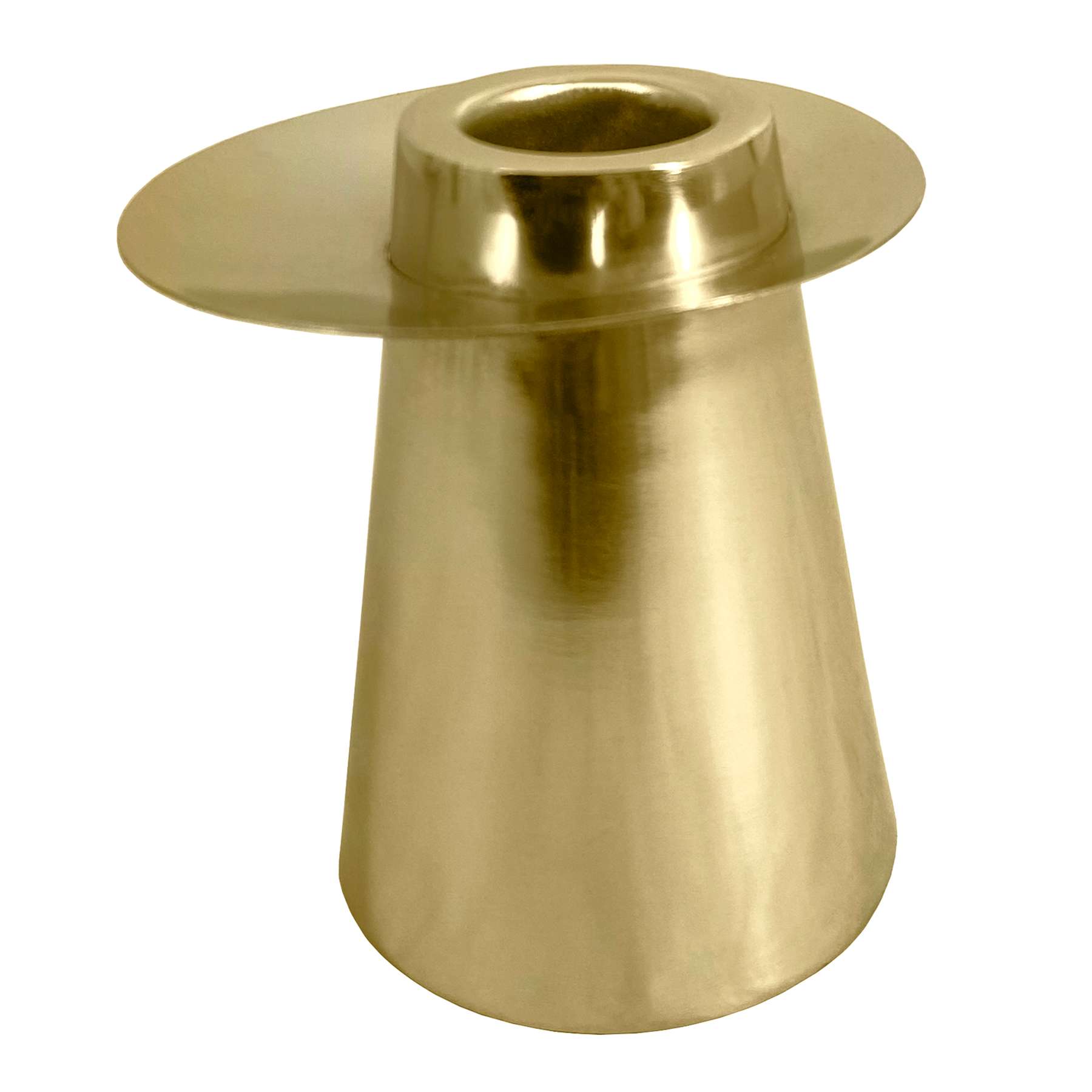Crosby St. Gold Taper Candle Holder, 3.2"