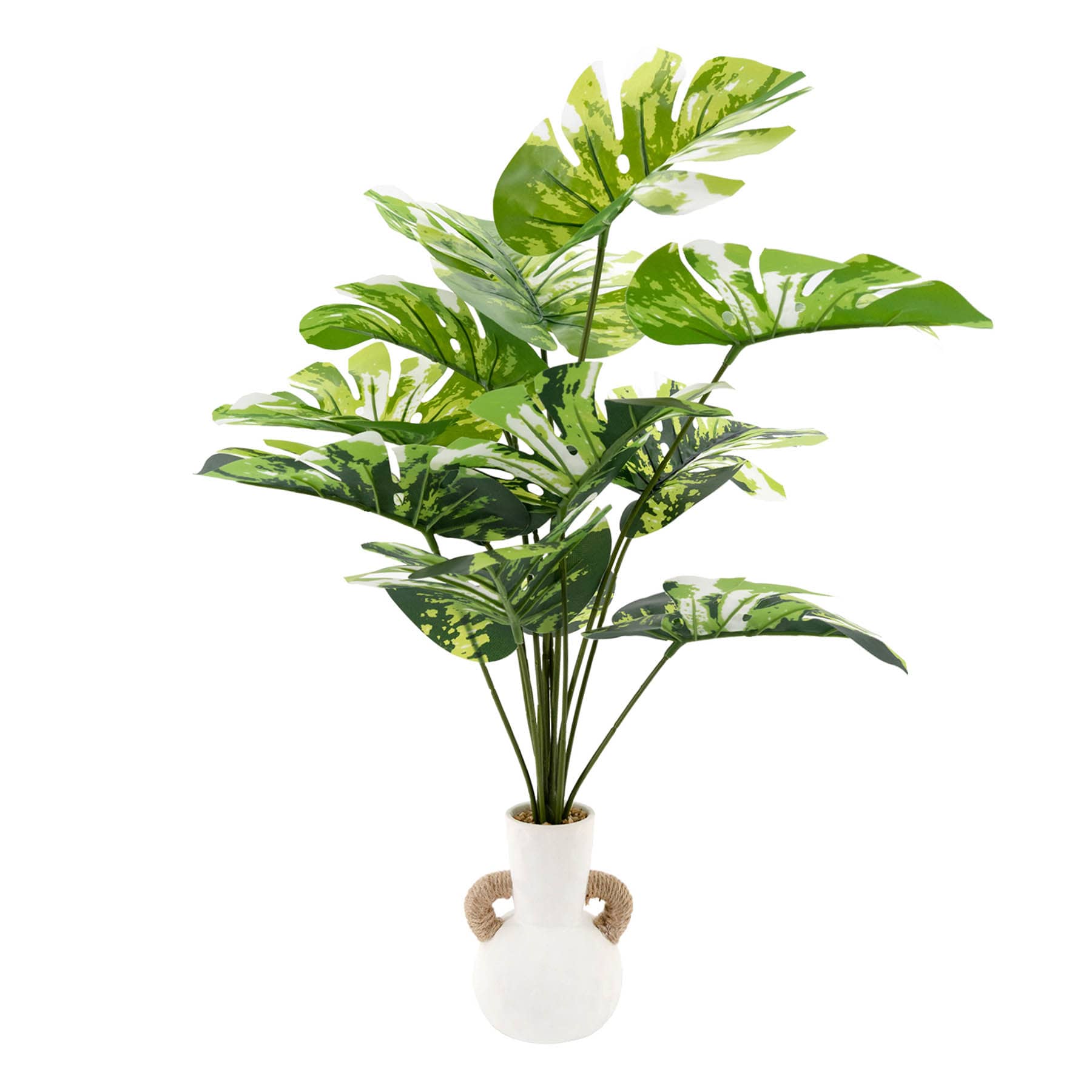 Found & Fable Potted Faux Turtle Leaf Floor Greenery, 24.5"