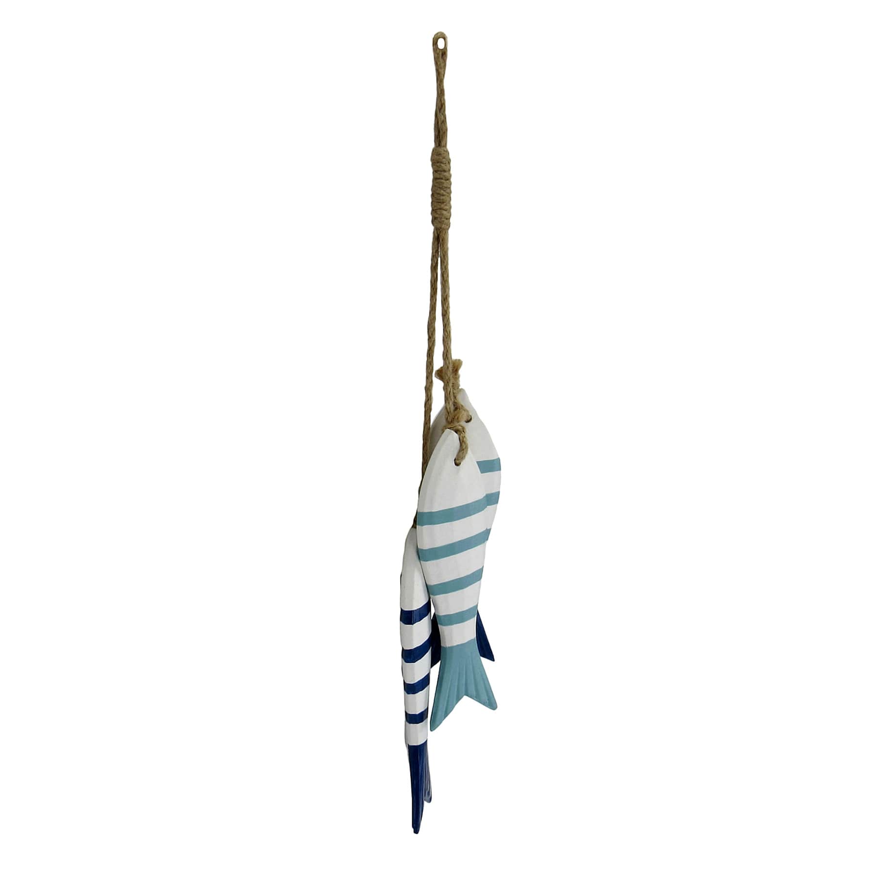 3-Piece Wooden Hanging Fish, 7"