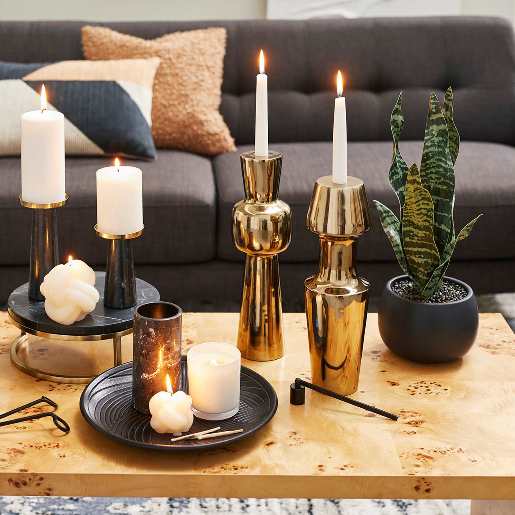 Crosby St. Matte Black Metal Candle Wick Cutter