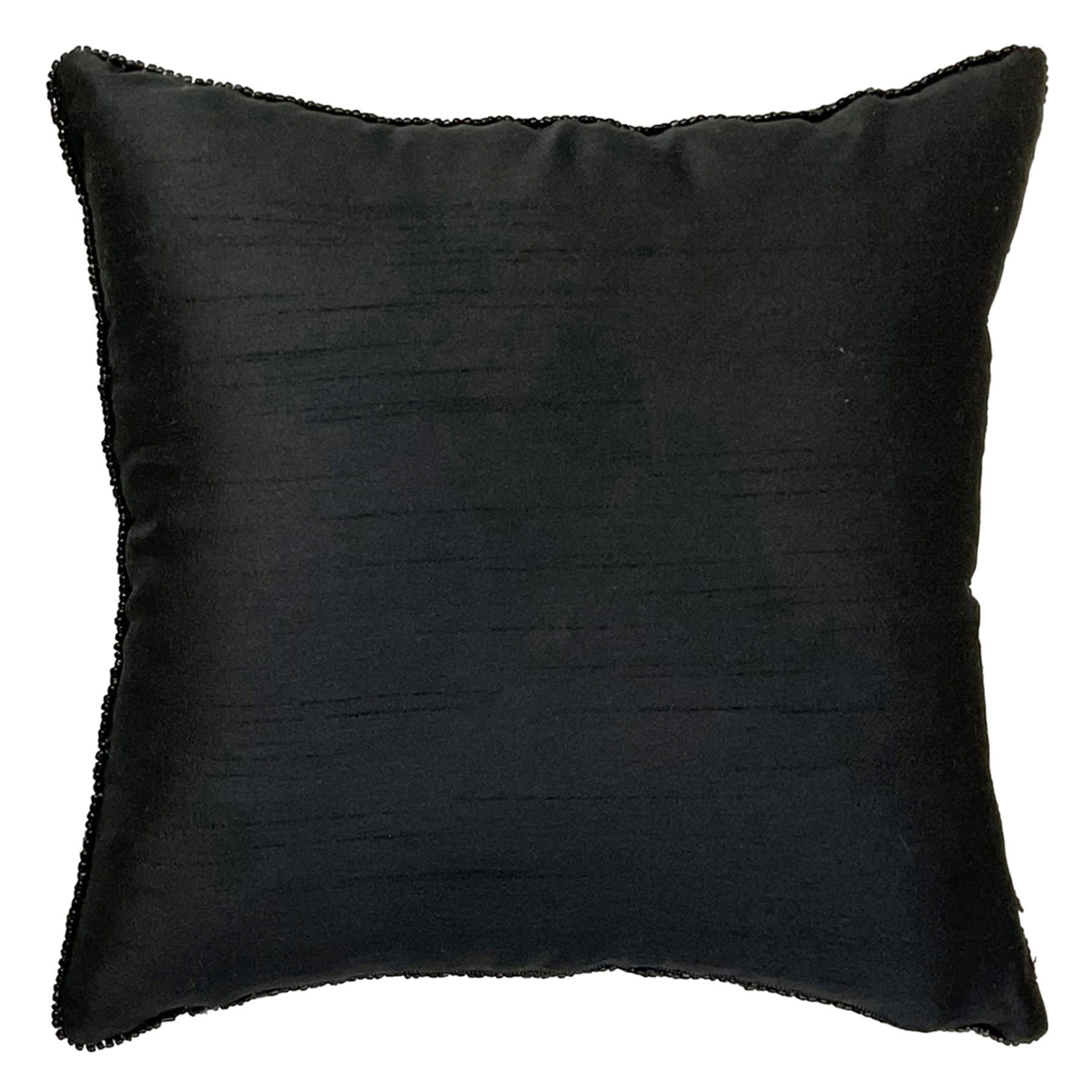 Tracey Boyd Dark Grey Geo Beaded Throw Pillow, 12"