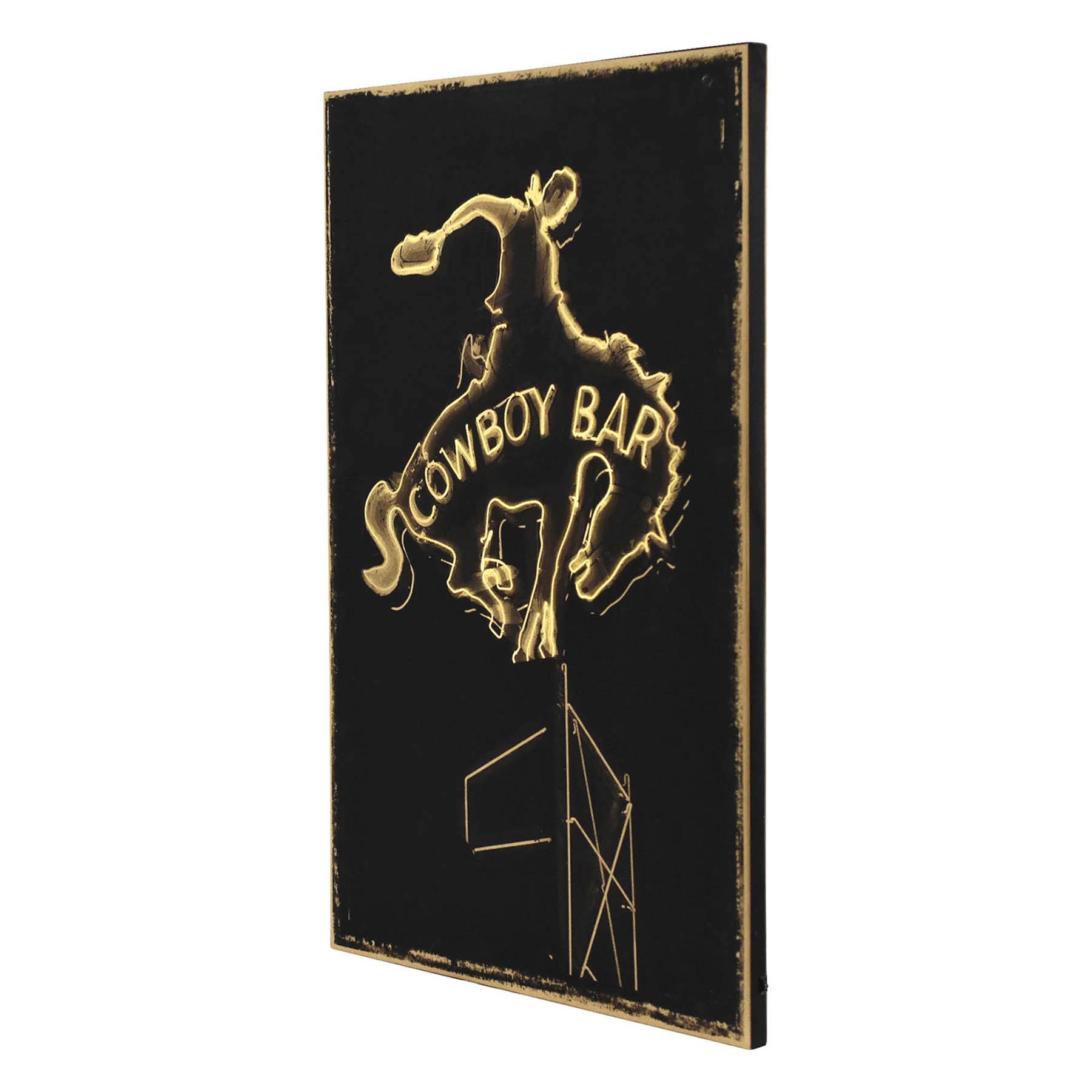 Cowboy Bar Lead Canvas Wall Art, 24x36