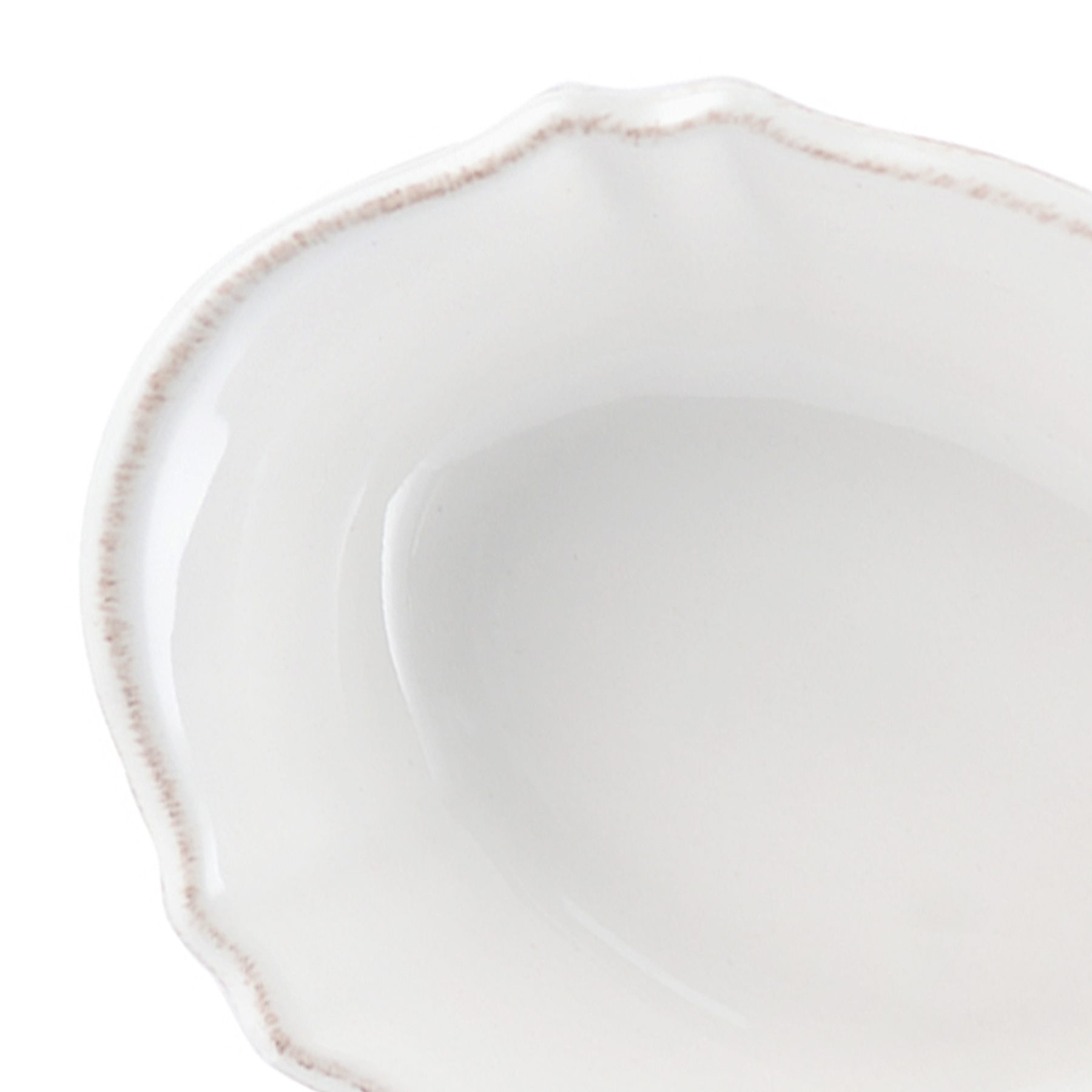 Providence White Scalloped Spoon Rest