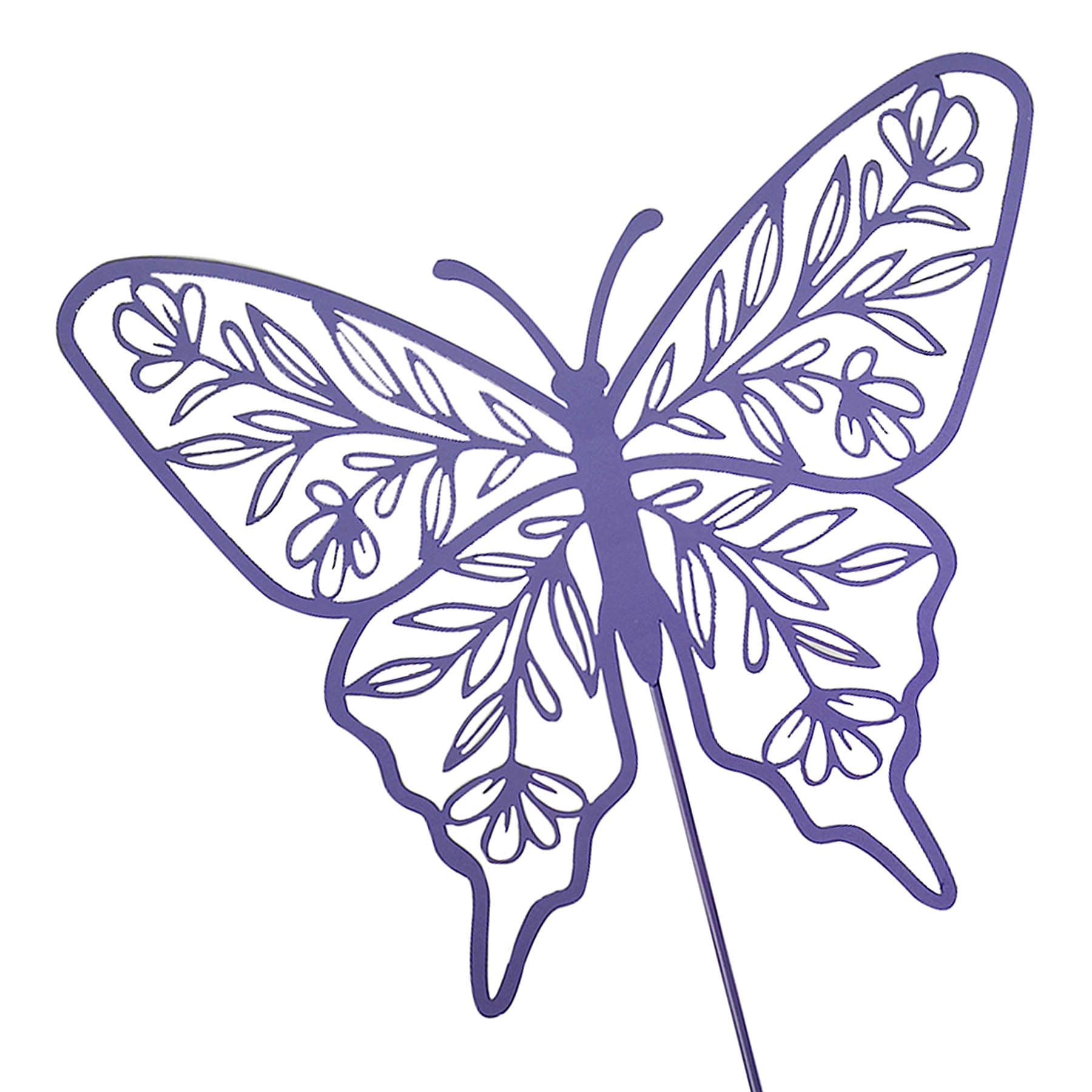 Purple Butterfly Yard Stake, 20"