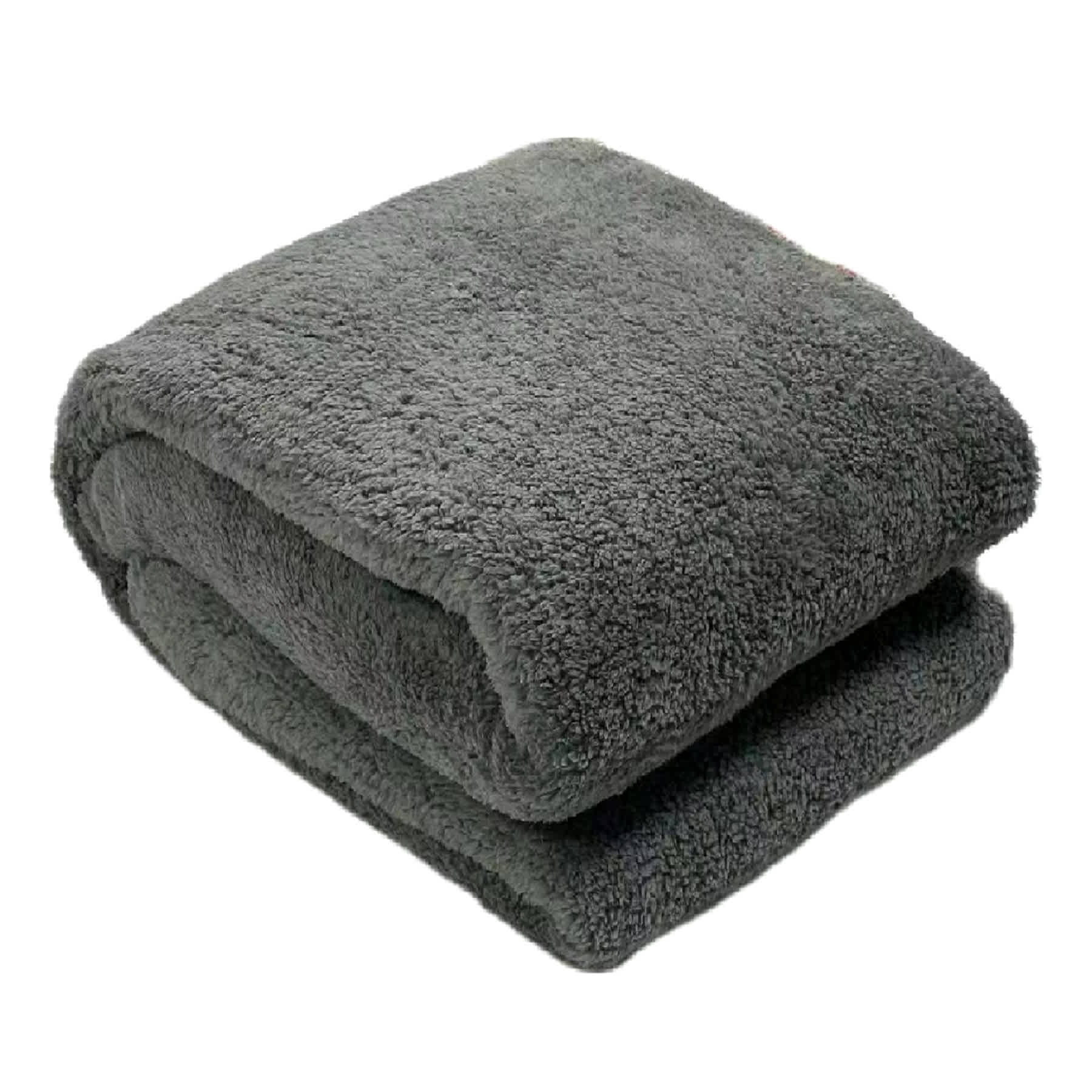 Dark Grey Sherpa Bed Blanket, Twin/Twin XL