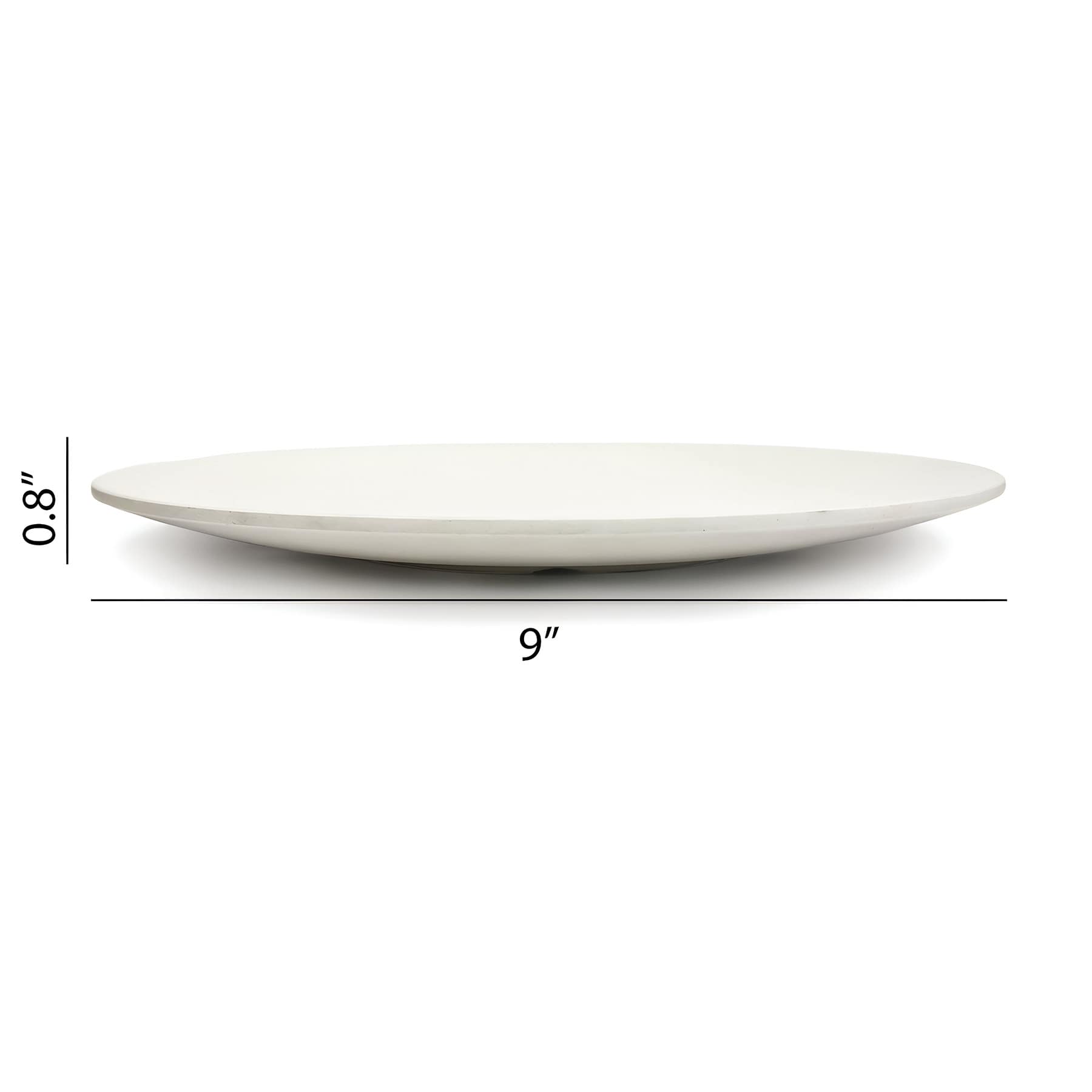 Coupe Matte Cream Salad Plate