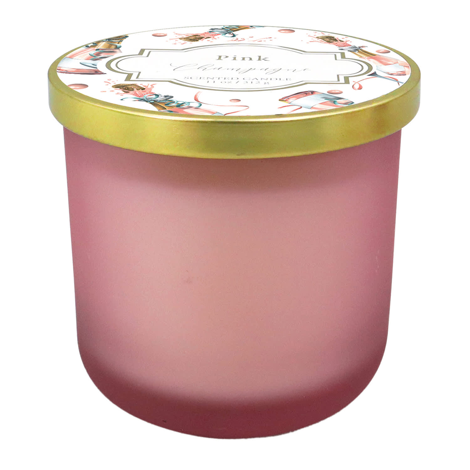 Pink Champagne Scented Jar Candle, 11oz