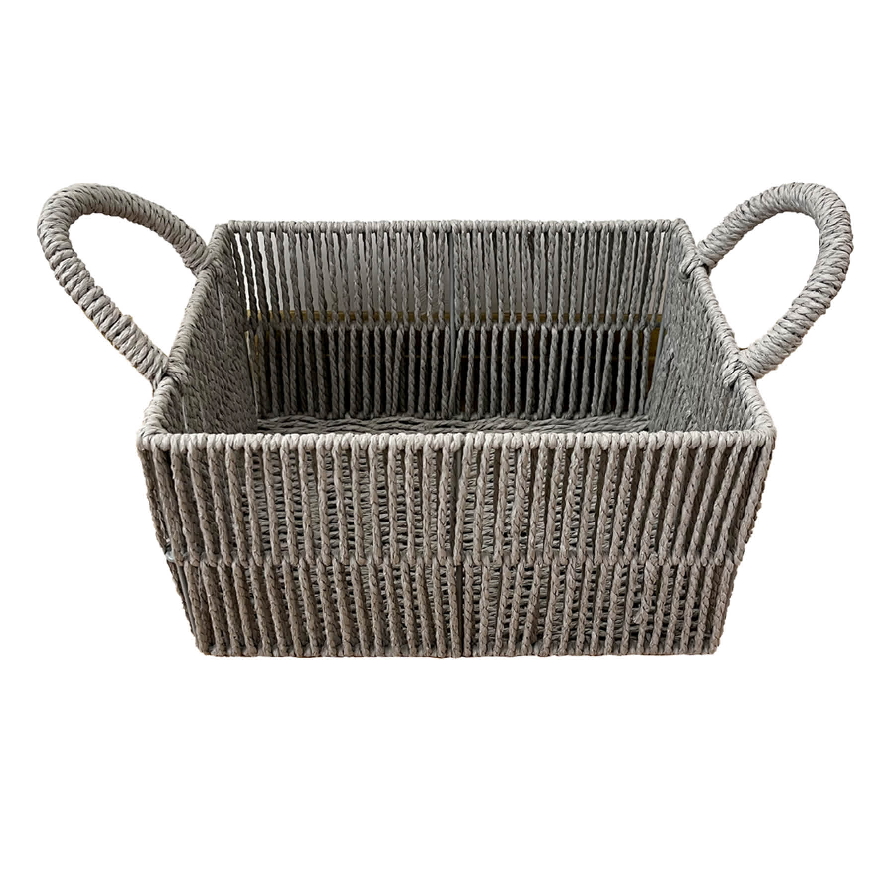Grey Paper Storage Basket, Large