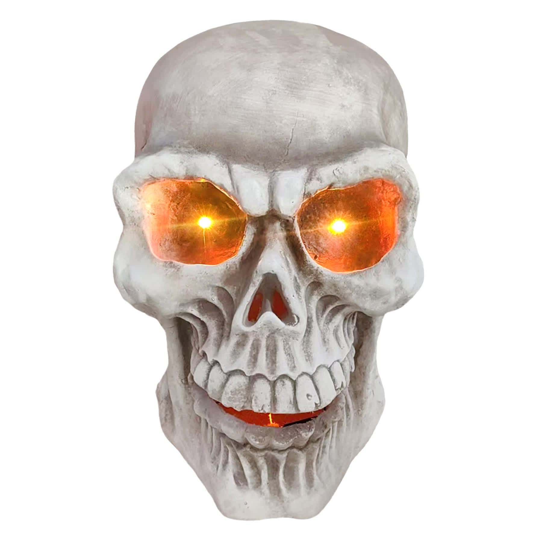 Giant Skull with Multicolor LED Eyes, 25"