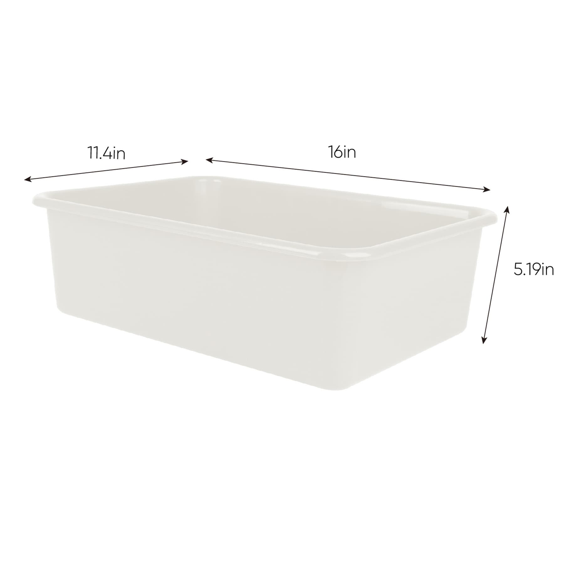 Kids Grey Storage Bin, Large