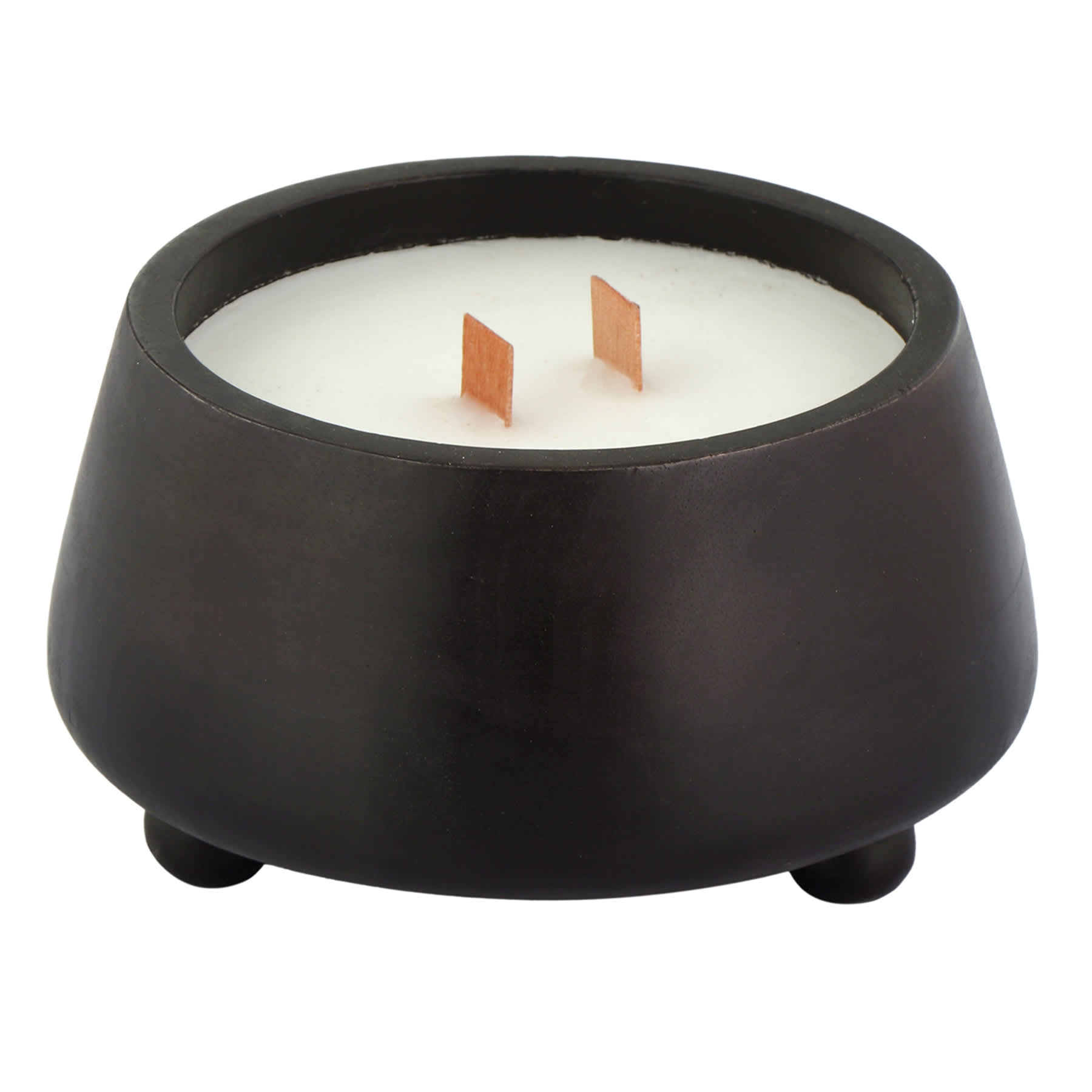 Black Wood Wick Citronella Candle, 12oz