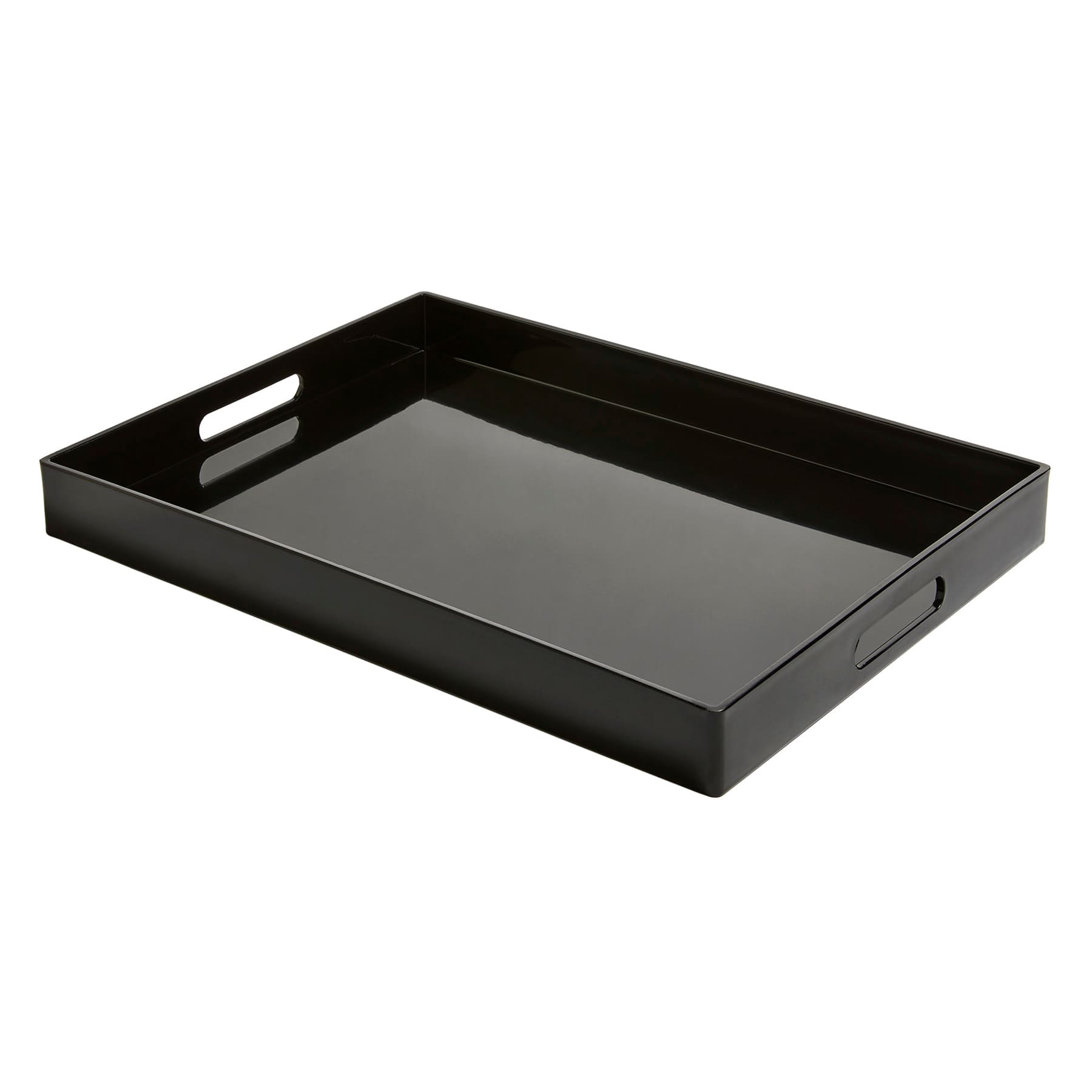 Black Rectangle Decorative Tray, 14x19