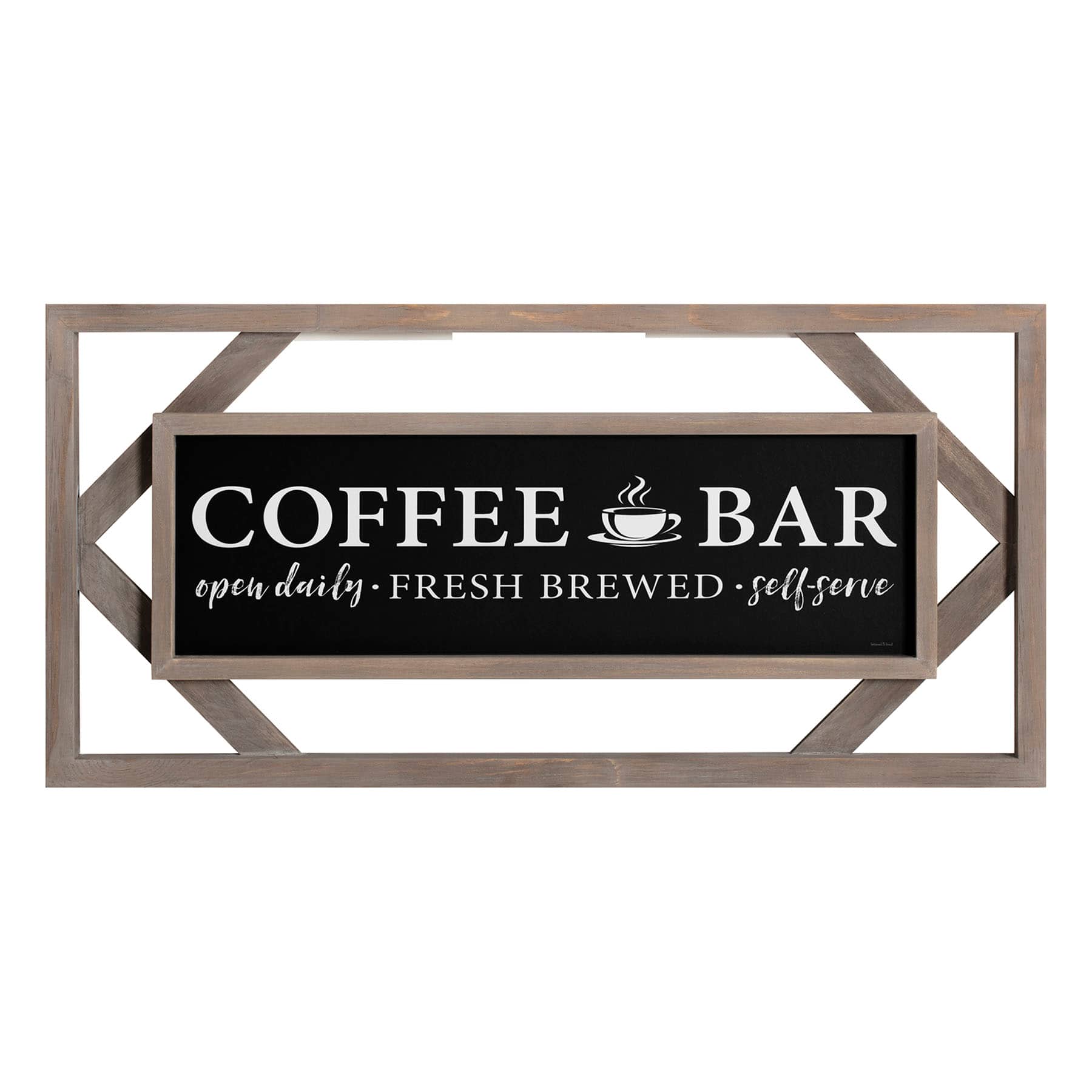 Coffee Bar Wall Decor, 23x11