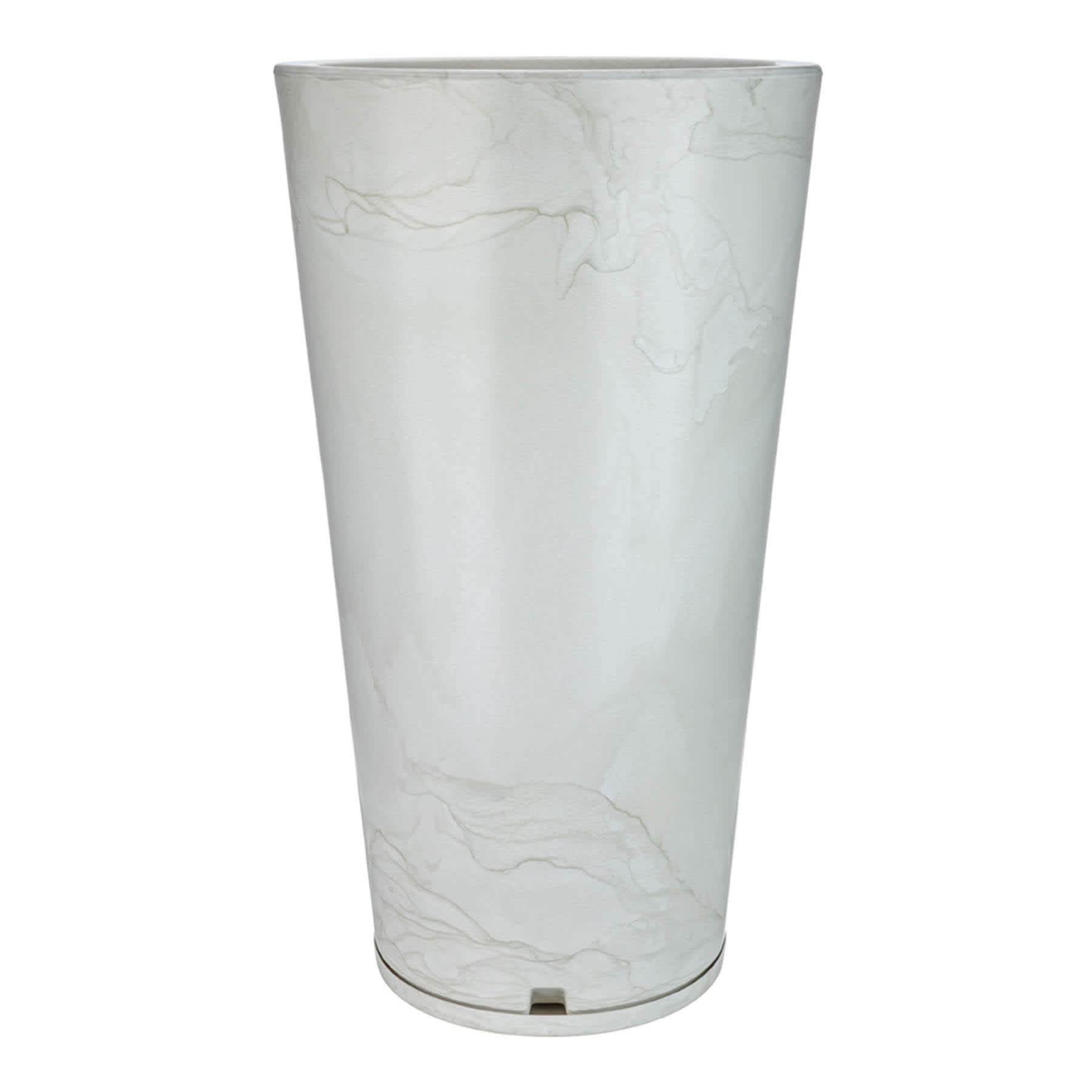 Genebra White Marble Effect Outdoor Planter, Large