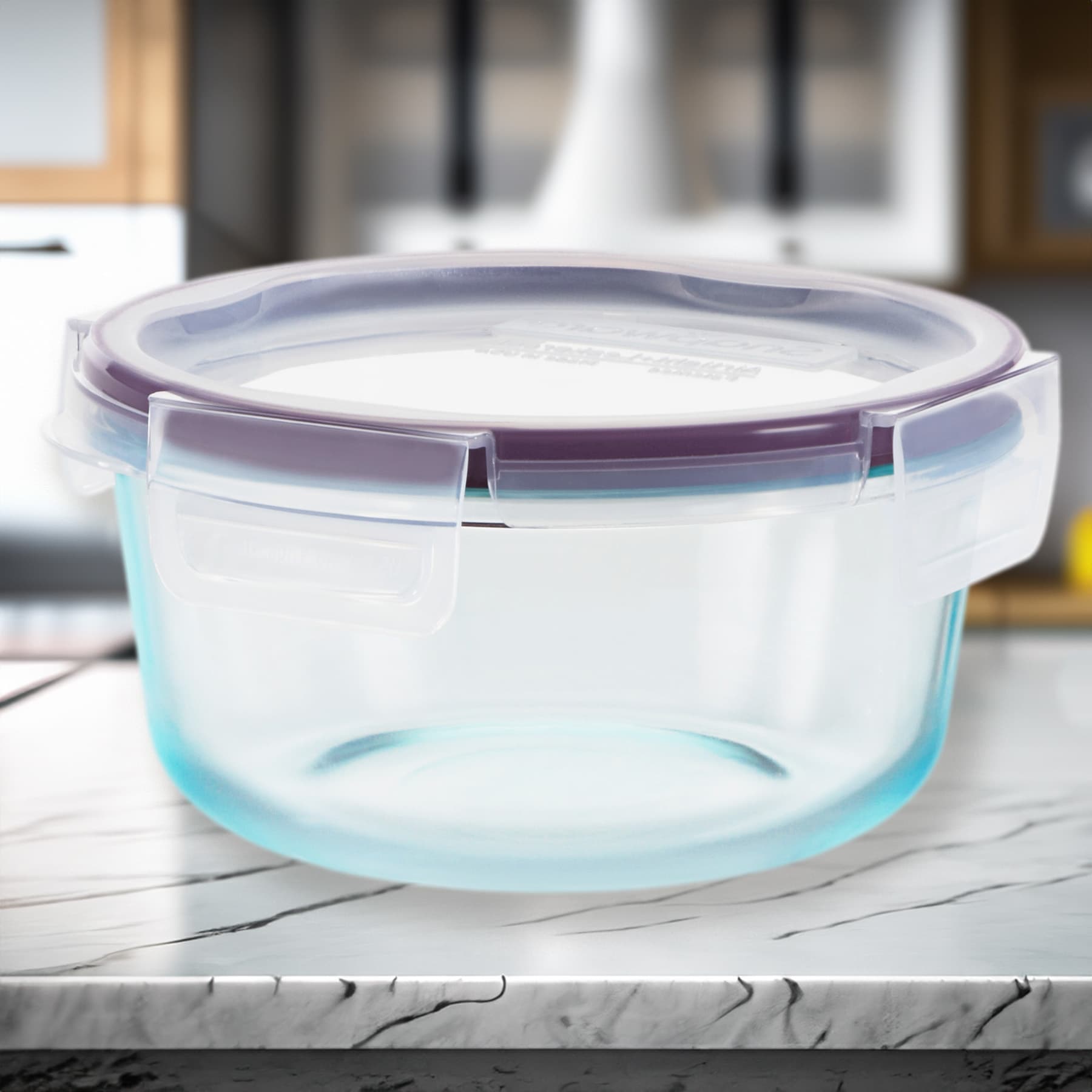 Pyrex Snapware Total Solution Glass 4 Cup Round With Locking Lid