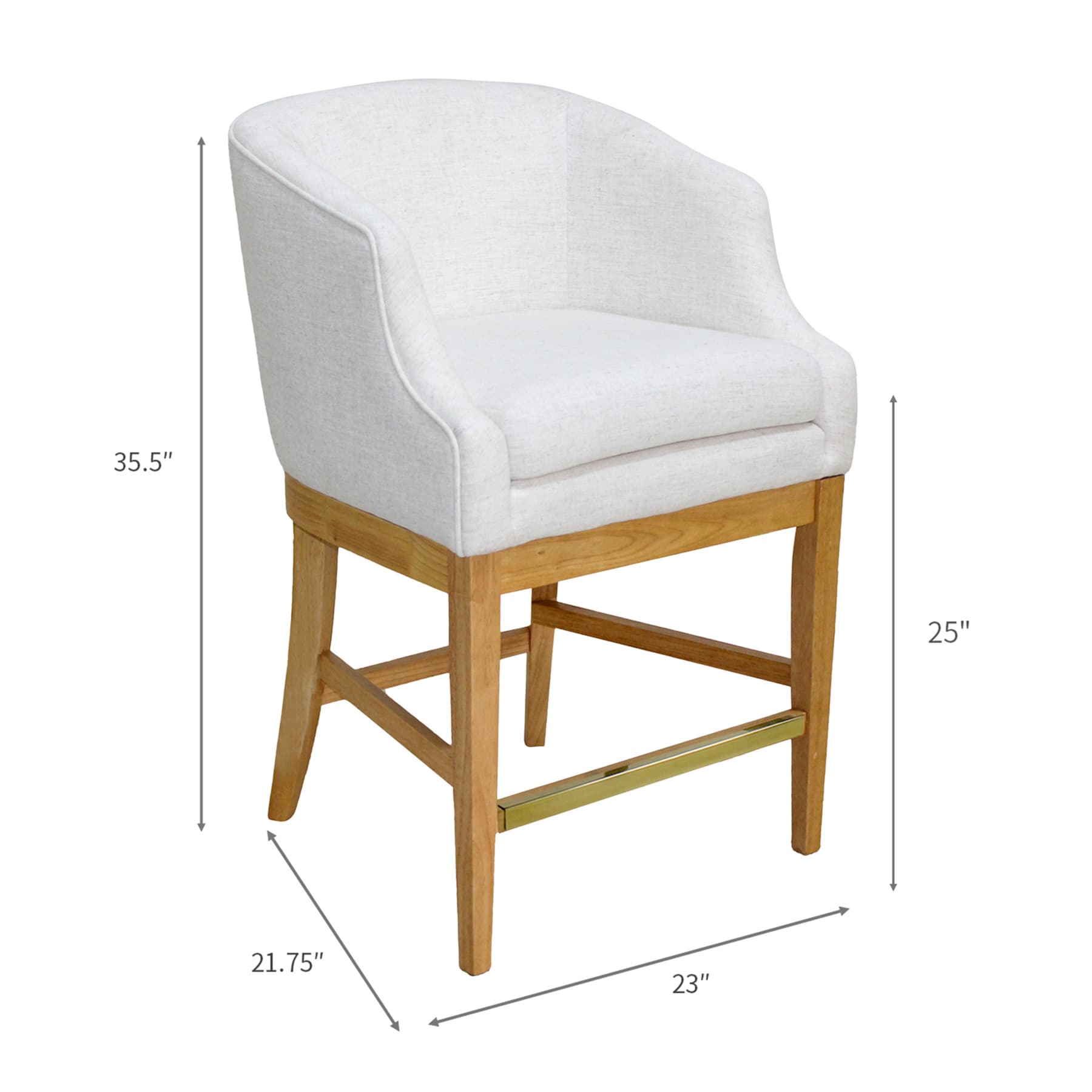 Gemma Counter Stool, Beige