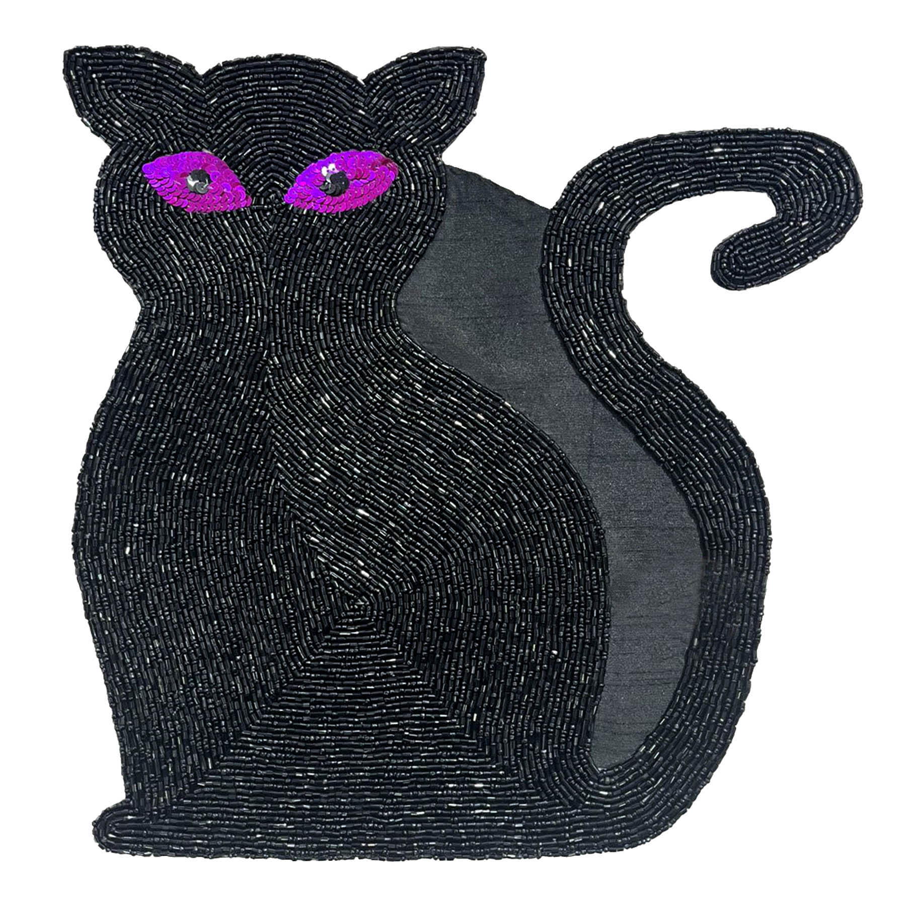 Fully Beaded Cat Placemat