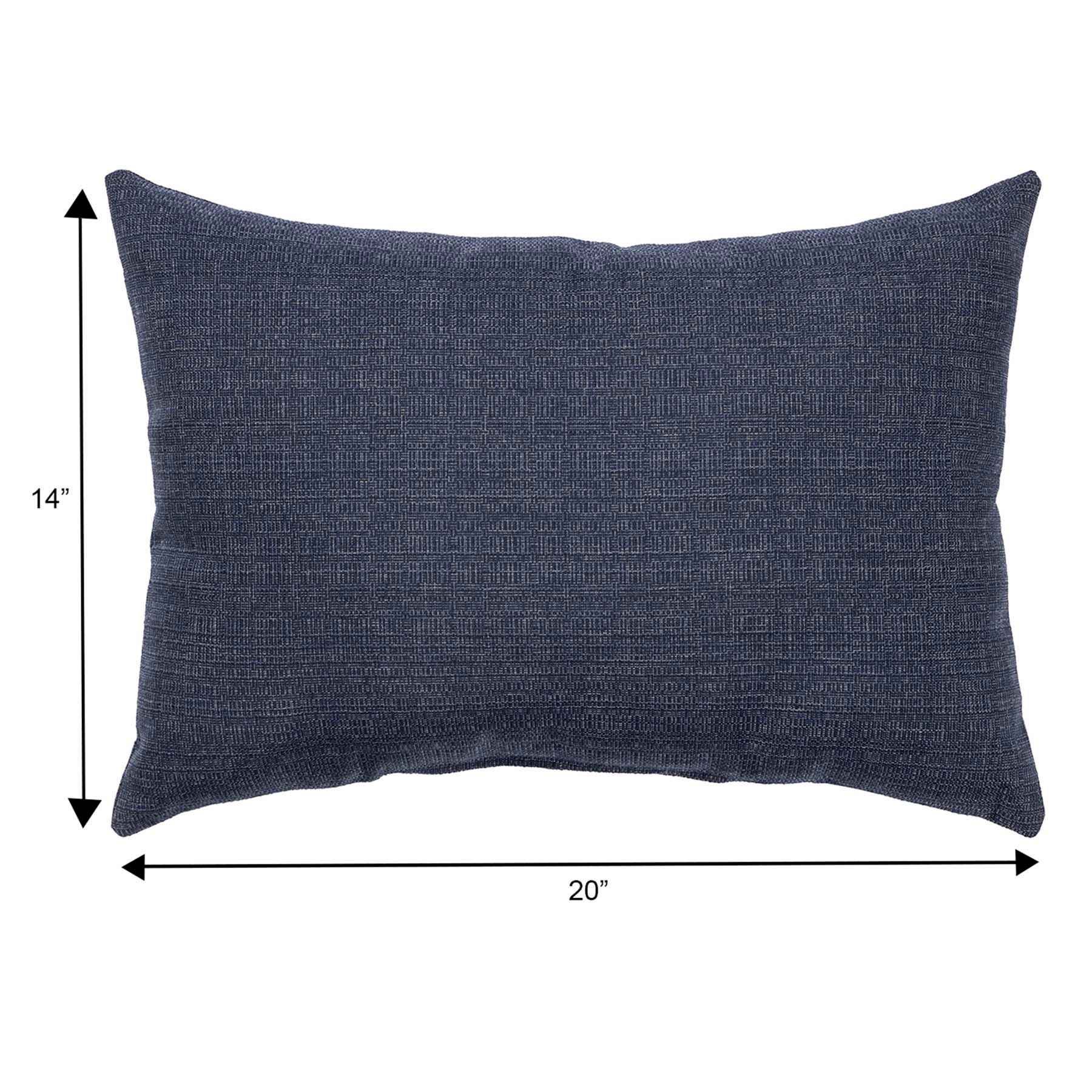 Wheaton Jacquard Premium Lumbar Outdoor Throw Pillow, 14x20