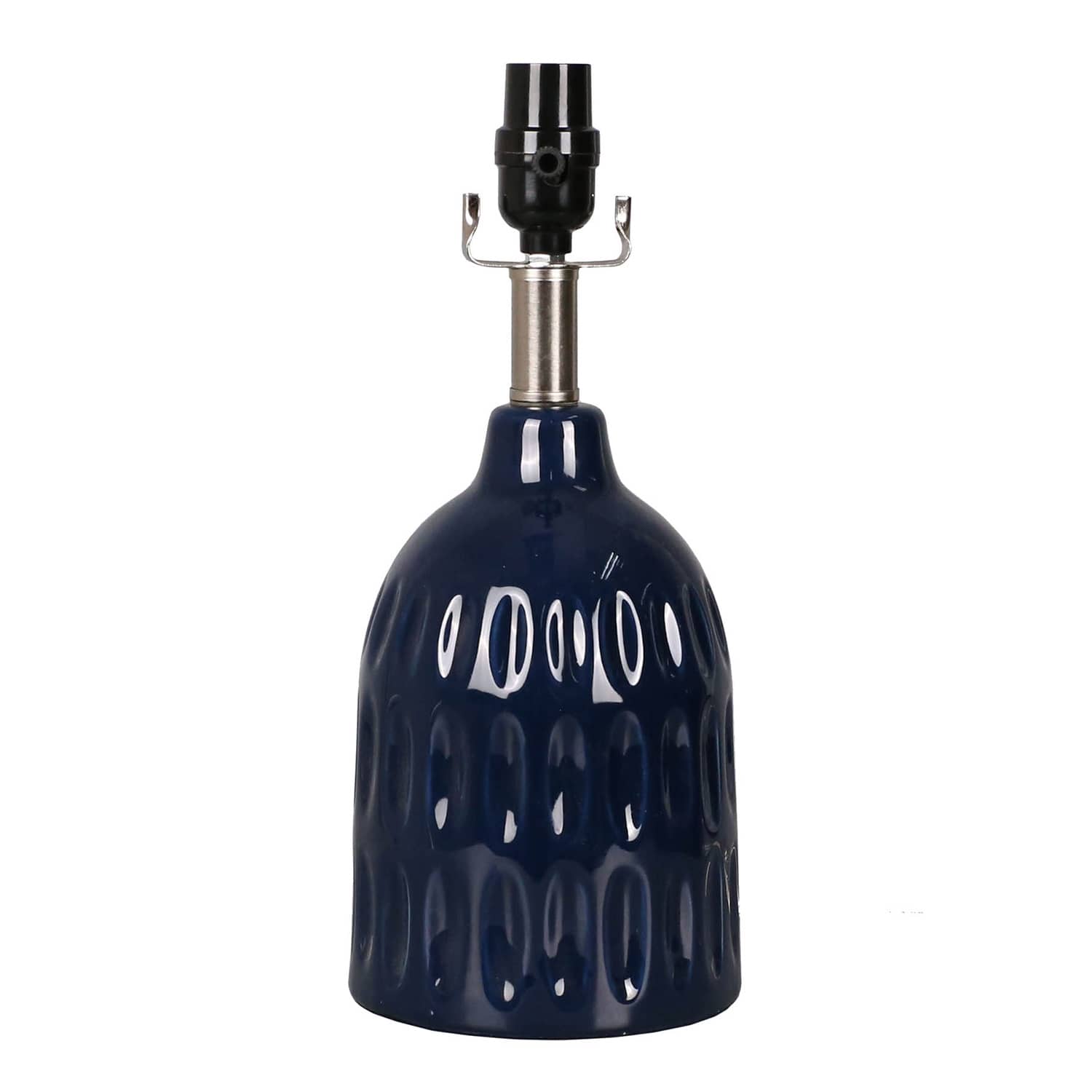 Tracey Boyd Dark Blue Ceramic Small Table Lamp Base, 14"