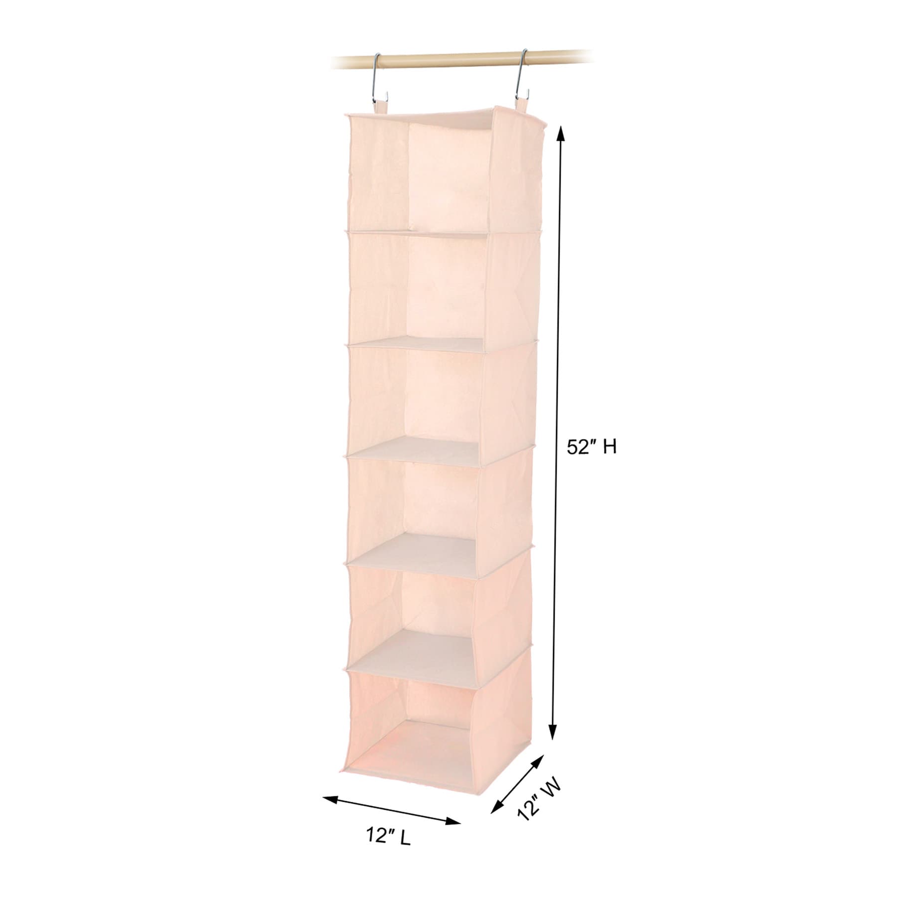 6-Piece Hanging Organizer Set, White Smoke
