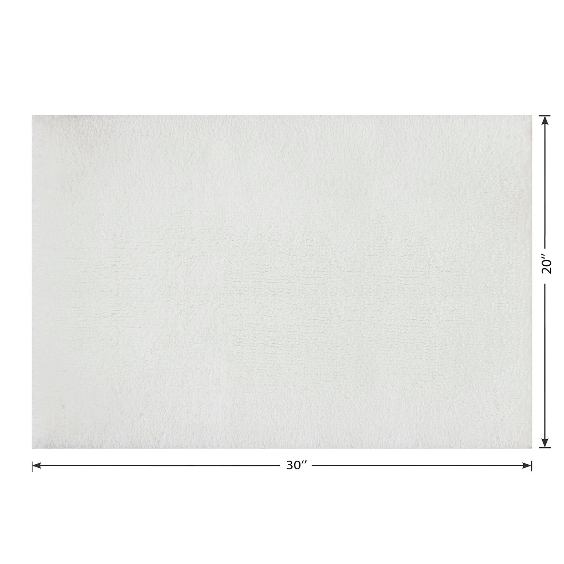 Providence White Primasoft Plus Bath Rug, 20x30