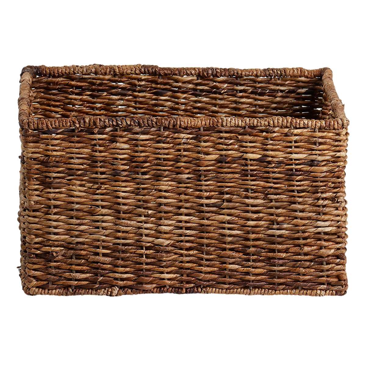 Abaca Rectangle Storage Basket, Large