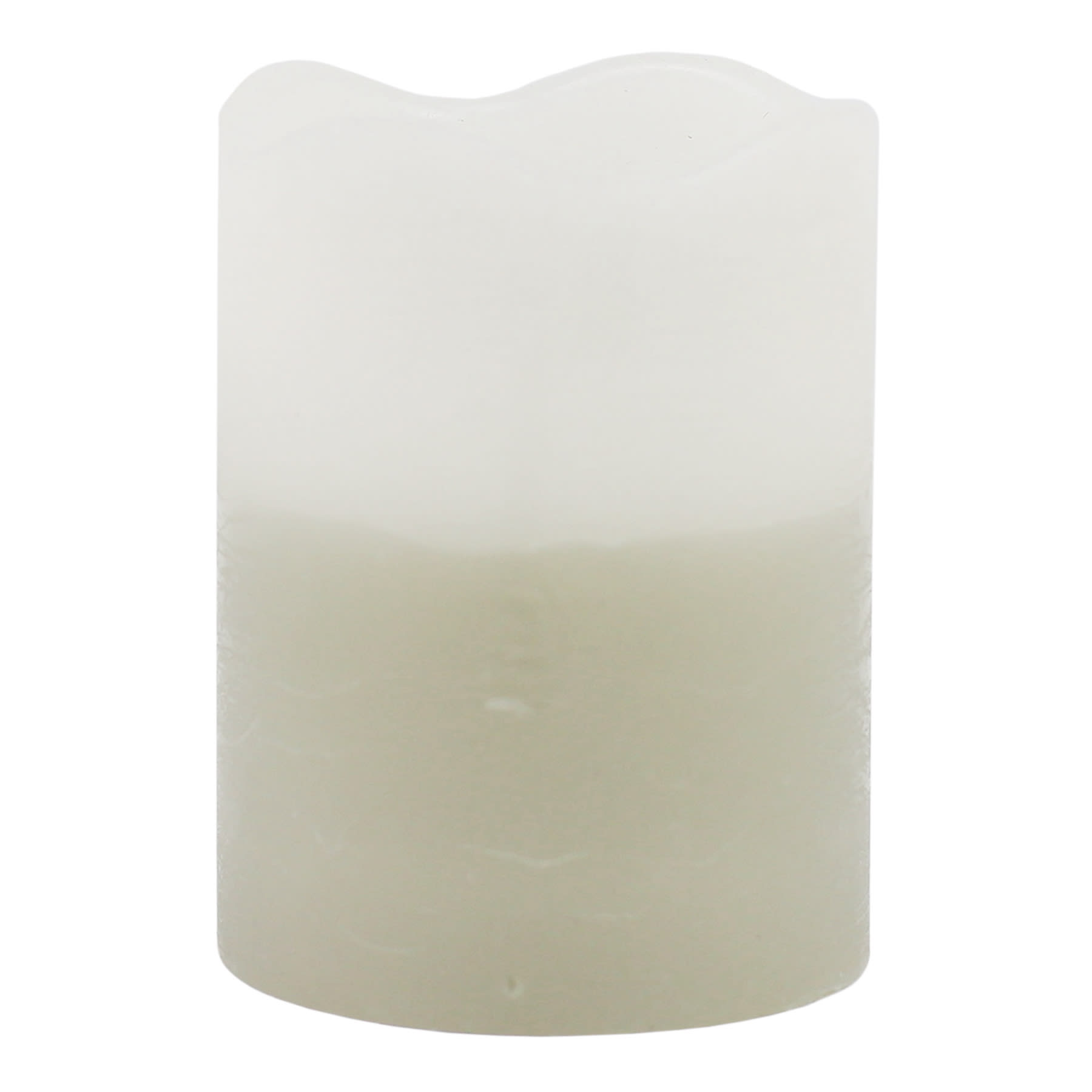 Honeybloom Grey Ombre Wax LED Pillar Candle with 6 Hour Timer, 3x4