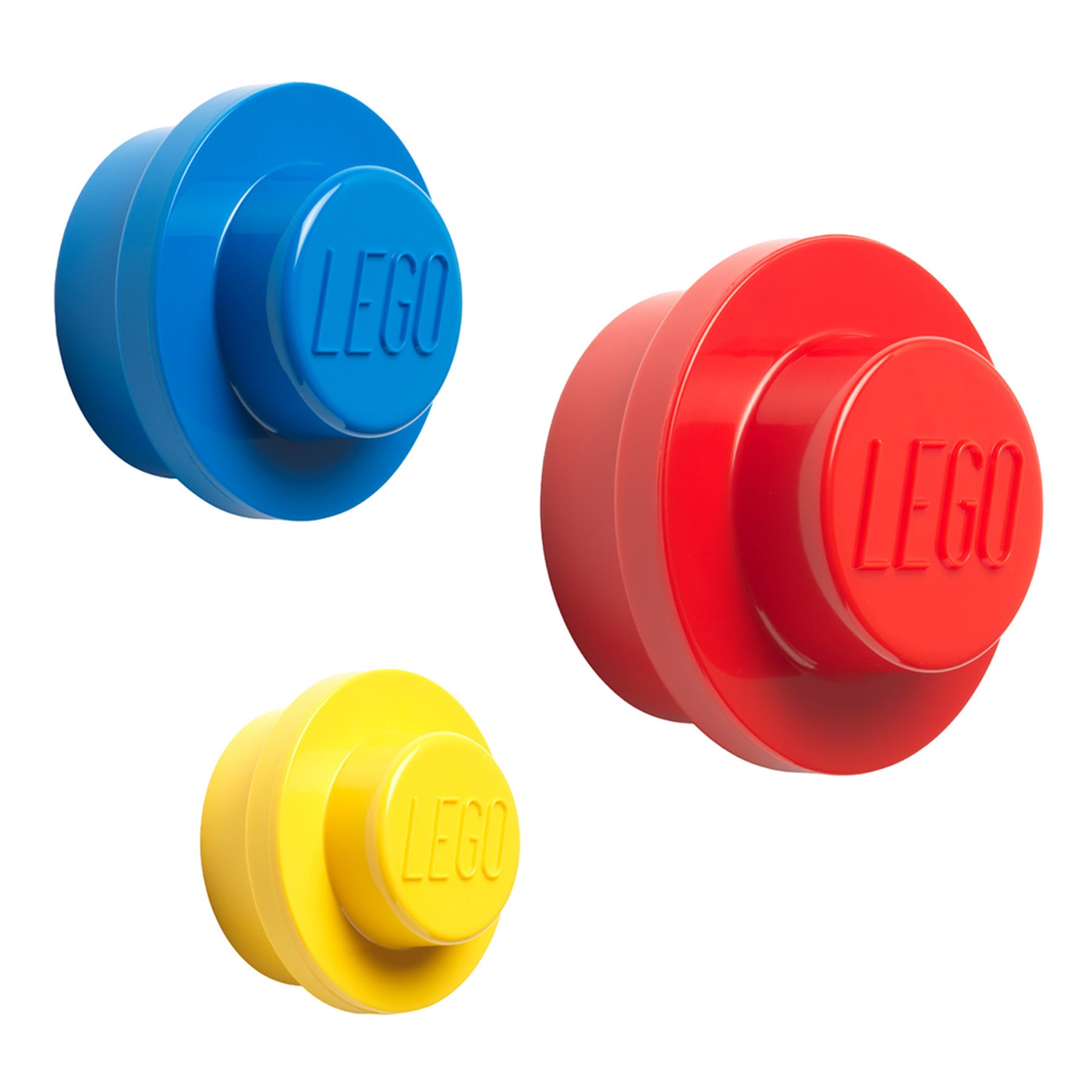 Lego Wall Hanger, Yellow & Blue & Red