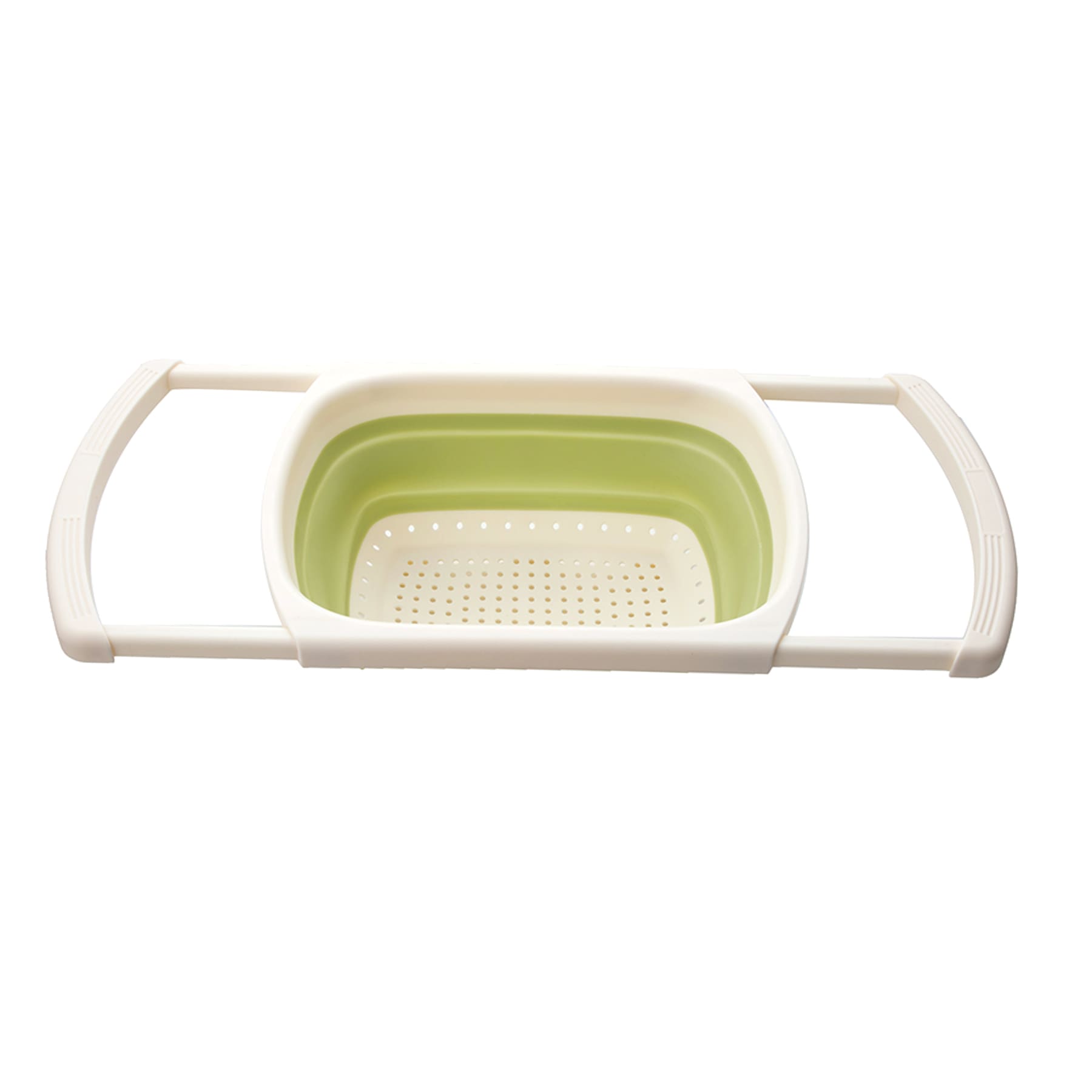 Yellow & White Over the Sink Colander