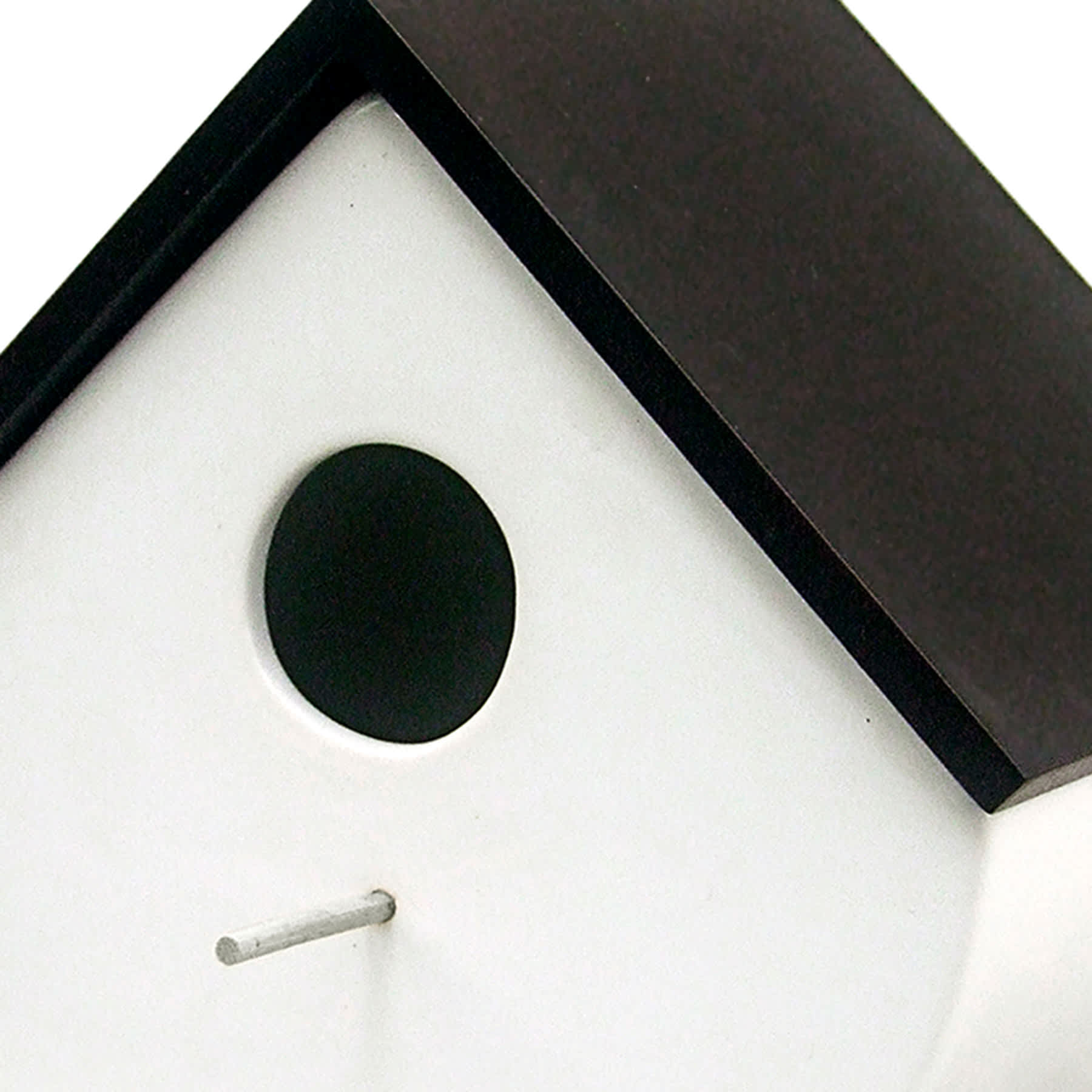 Crosby St. White & Black Ceramic Birdhouse, 8"