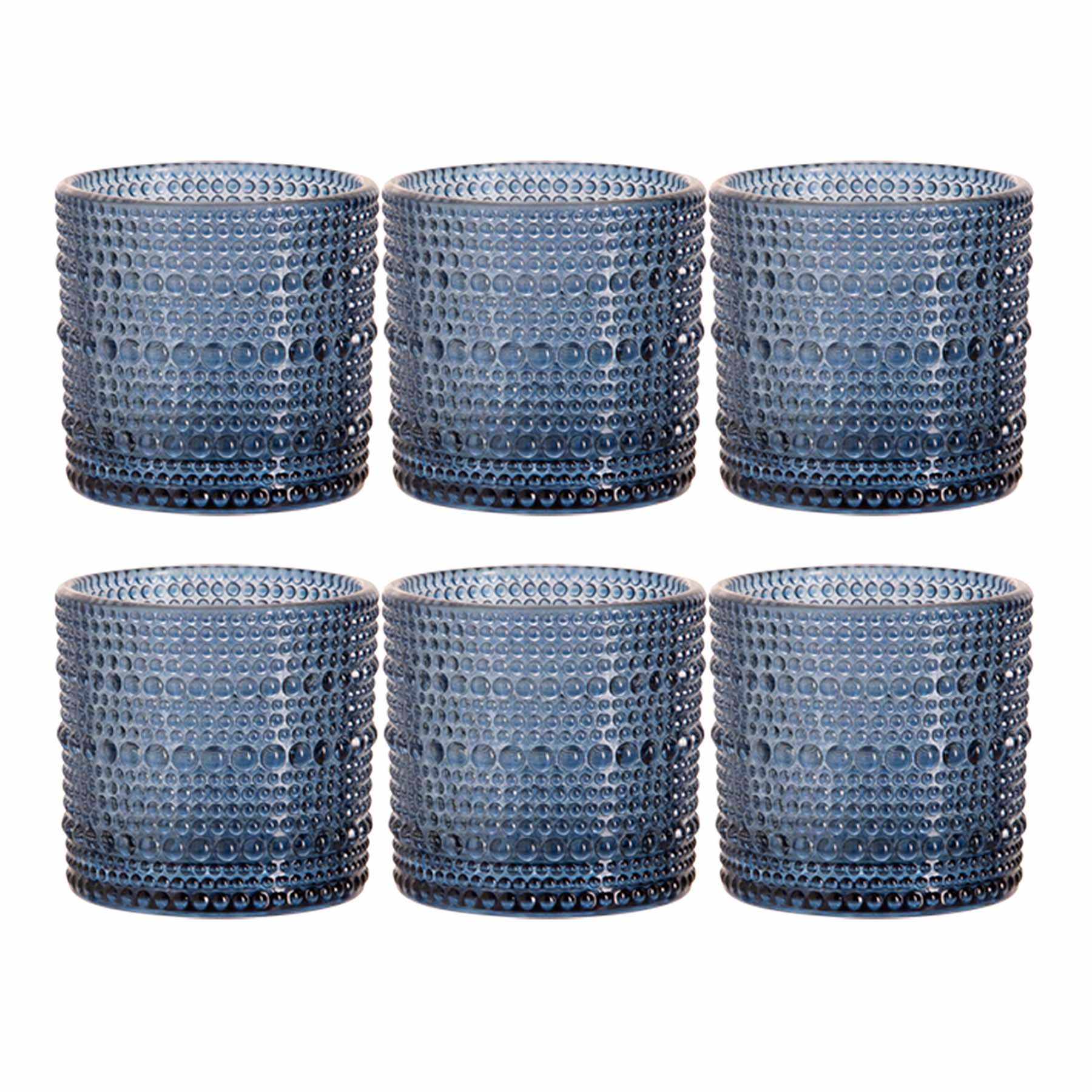 Set of 6 Spectra Navy Blue Shot Glasses, 2oz