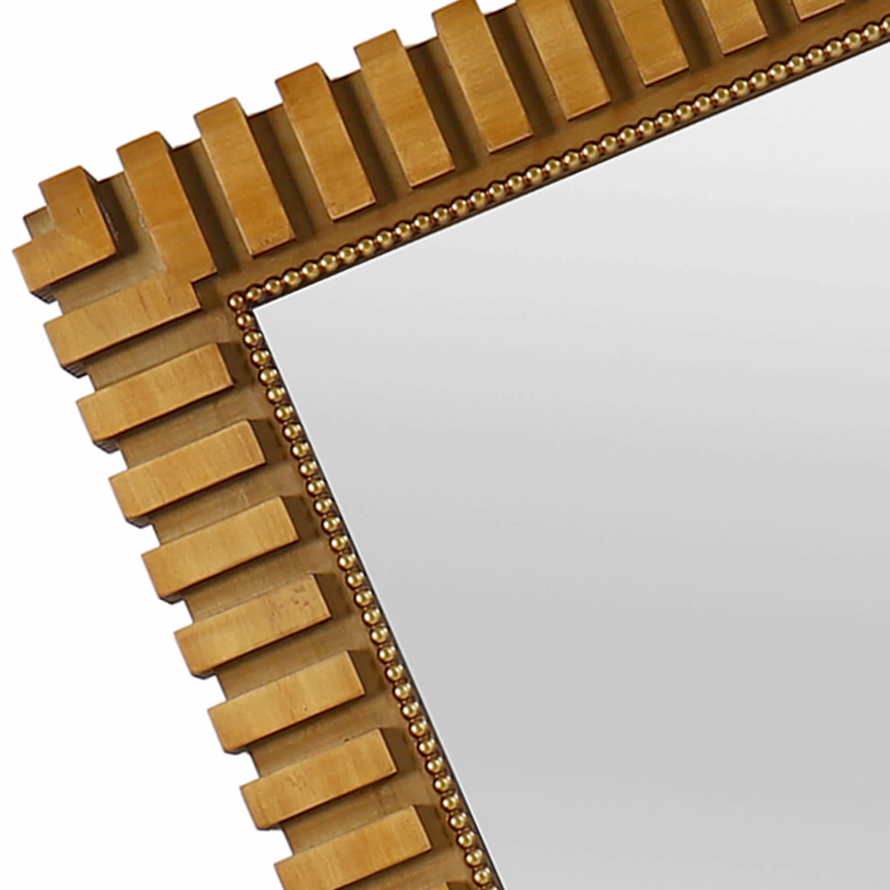 Tracey Boyd Wooden Rectangle Wall Mirror, 27x38